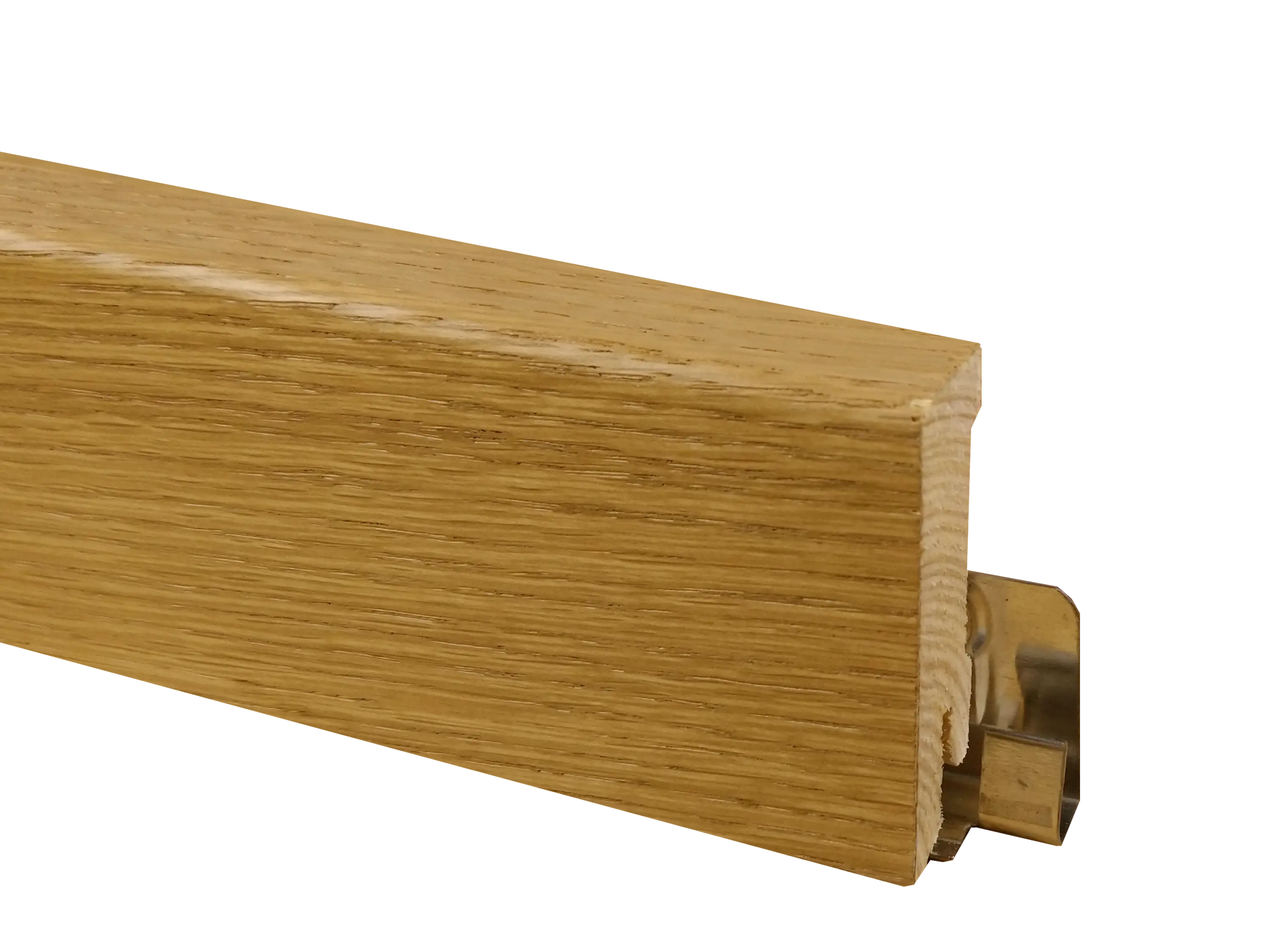 Parkettleiste Eiche Rustikal, Holz Sockelleiste, furniert, Format: 16 x 58 mm, geölt / lackiert