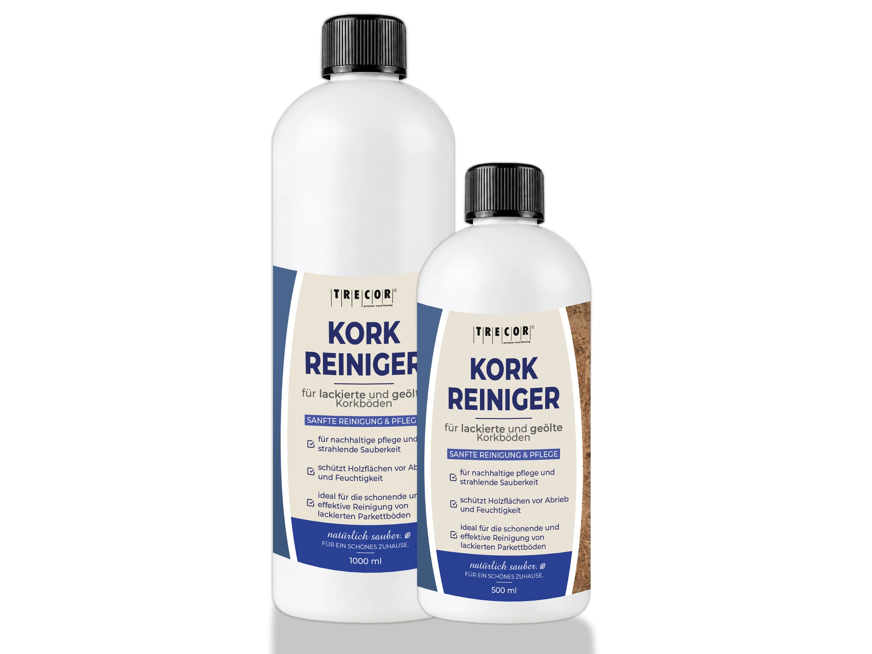 TRECOR® Korkboden Reinigungsmittel mit starker Reinigungskraft für Korkböden