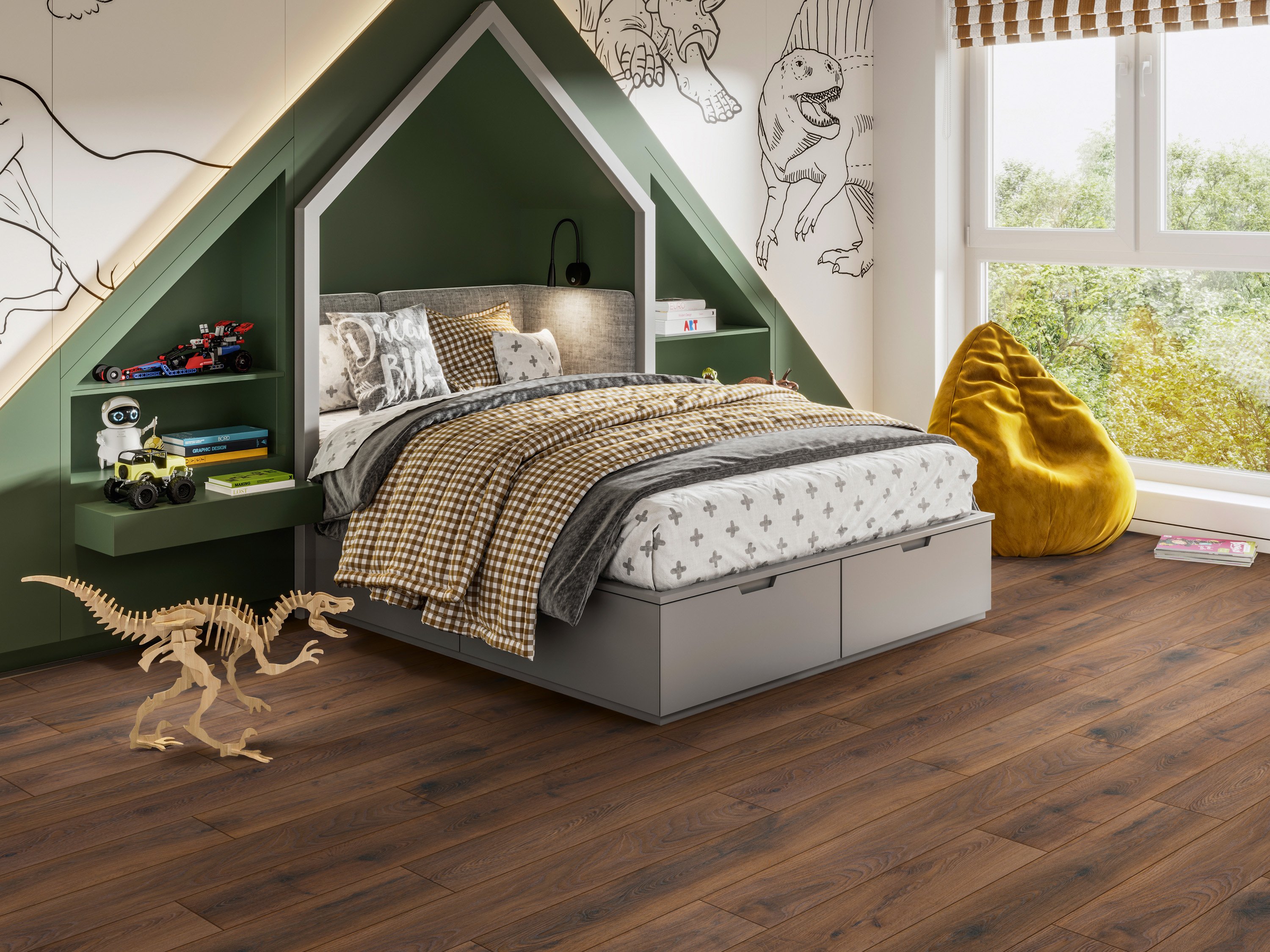 Klick Designboden Bourbon Hills Oak K489 Organic Clever 6 mm mit O.R.C.A Technologie KronoOriginal®