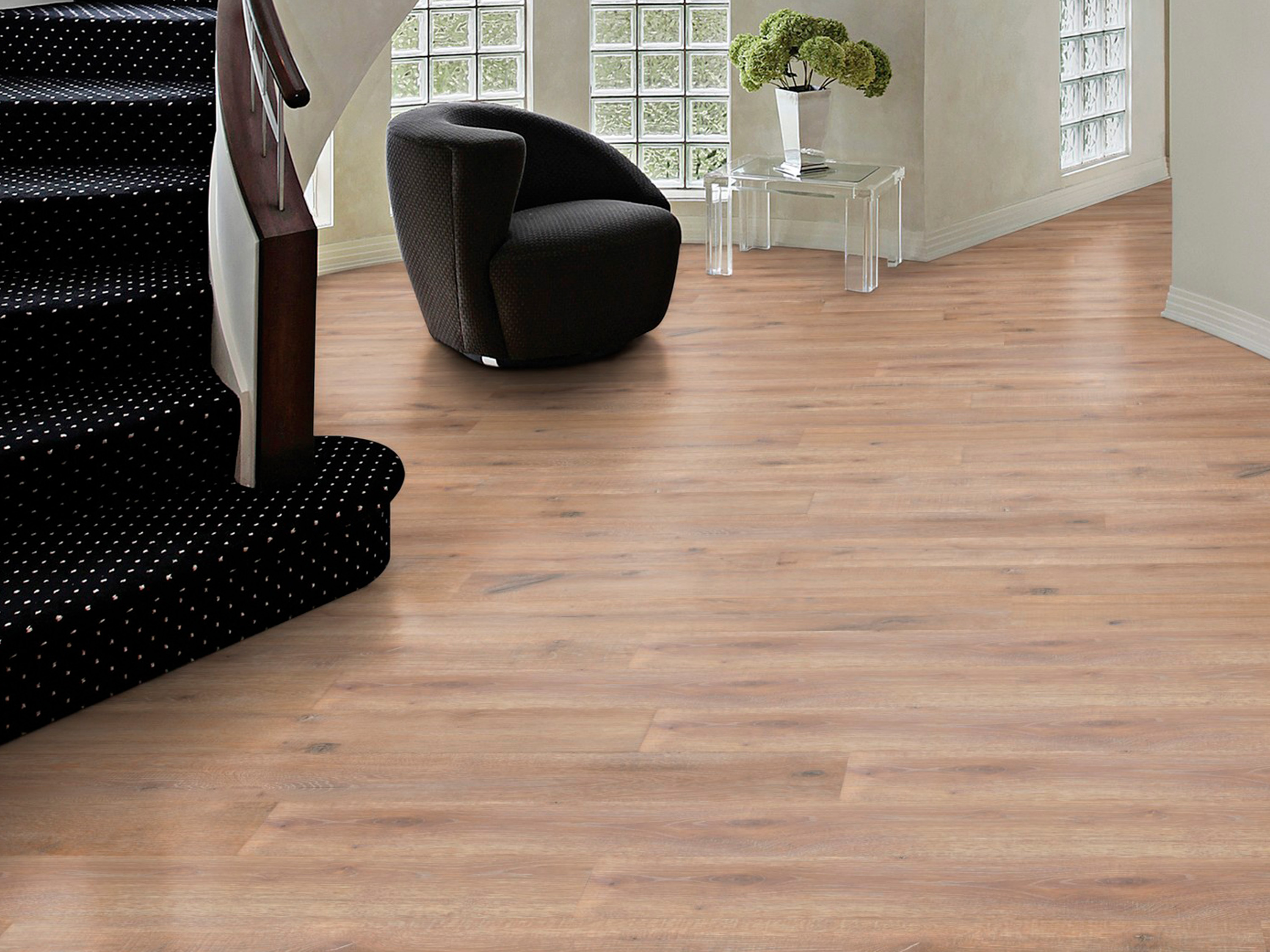Kork Designboden Wood Basic - Farnia Oak Savannah, digitalbedrucktes Korkfurnier