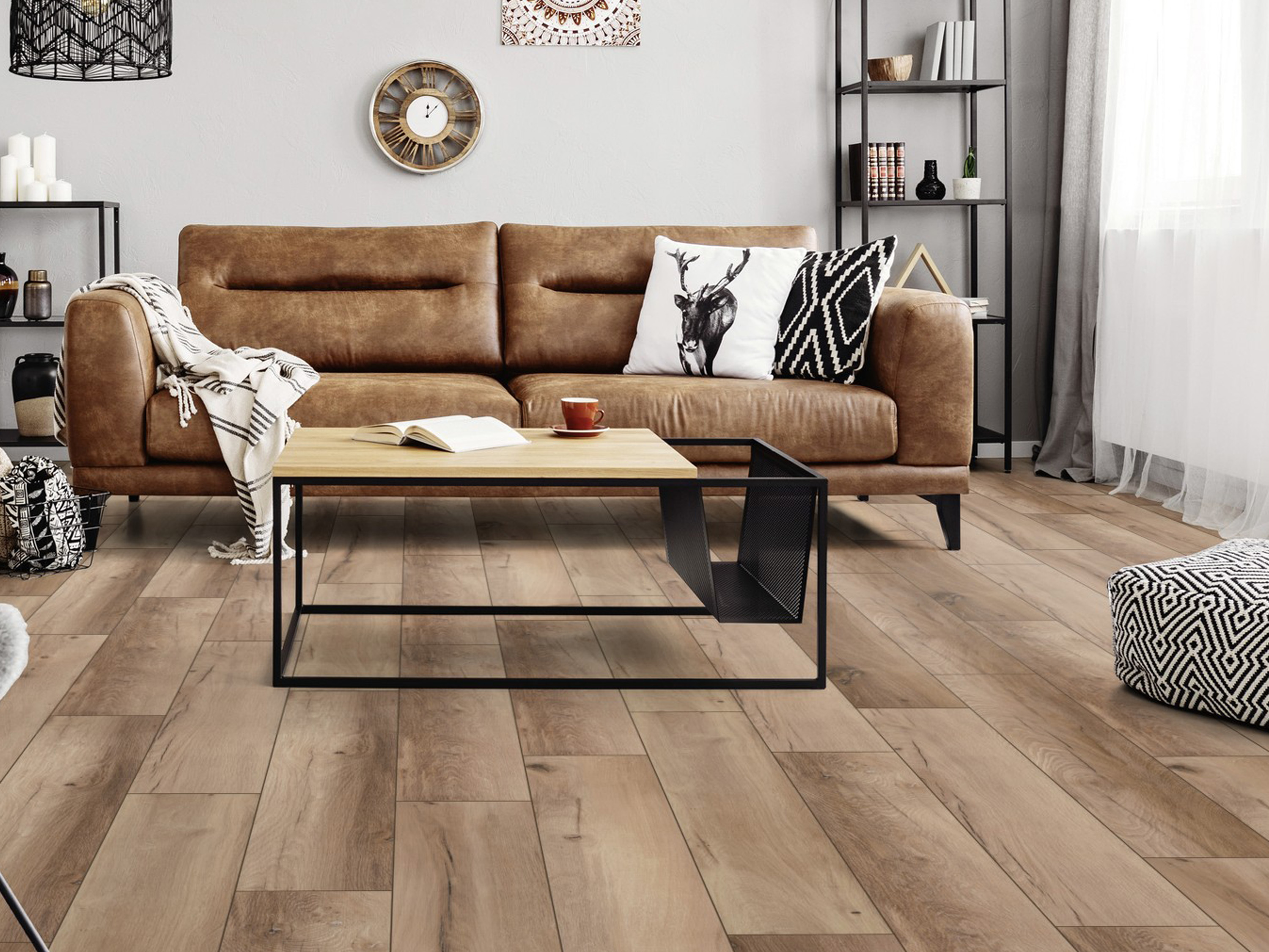 Klick-Designboden Hazel Range Oak K507 wasserfest mit integr. Trittschalldämmung Organic Flex 7 mm