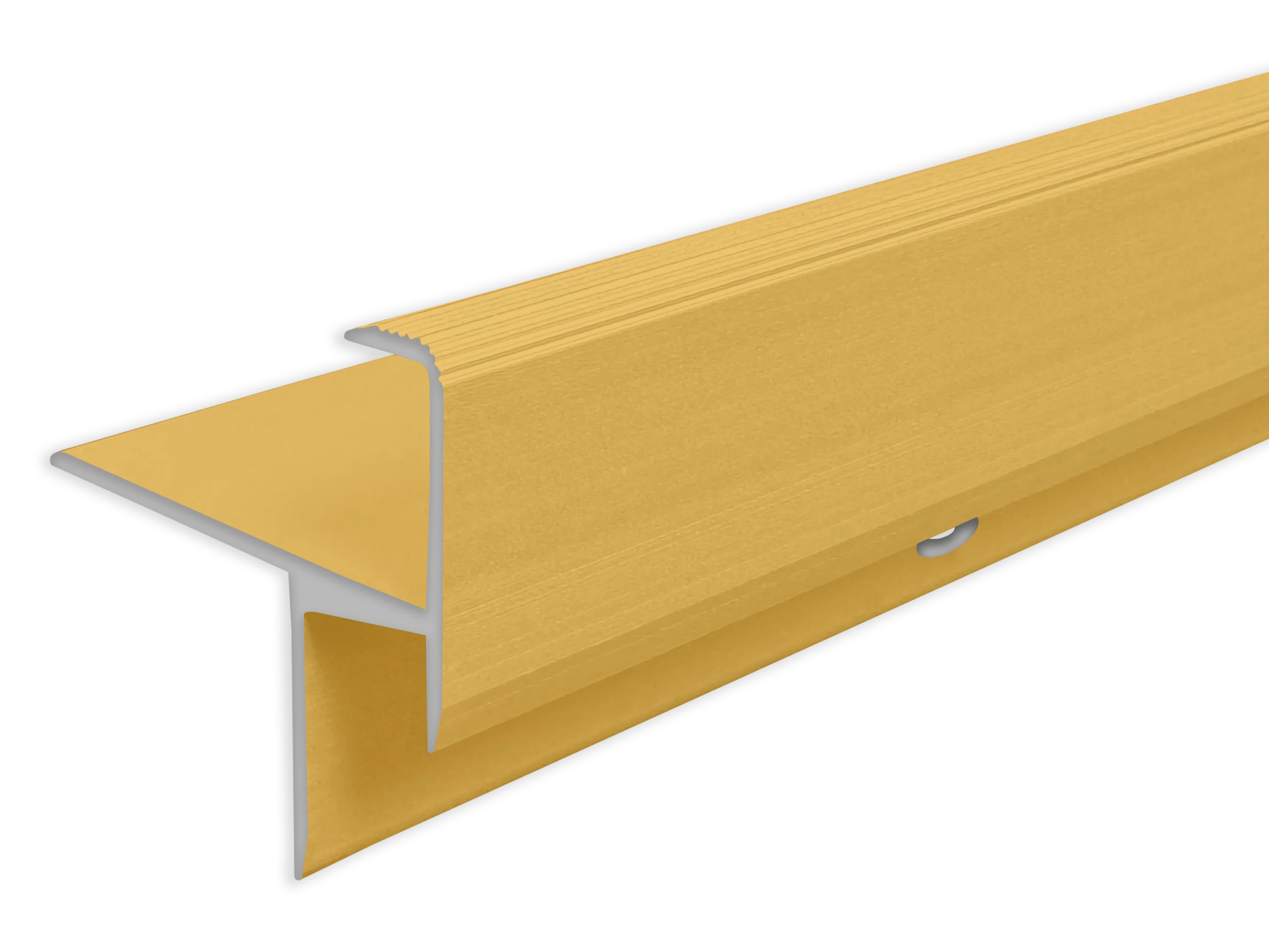 ufitec® Treppenkantenprofil beidseitig für Laminat u. Parkett - Belagshöhen von 13,3 mm-Alu eloxiert