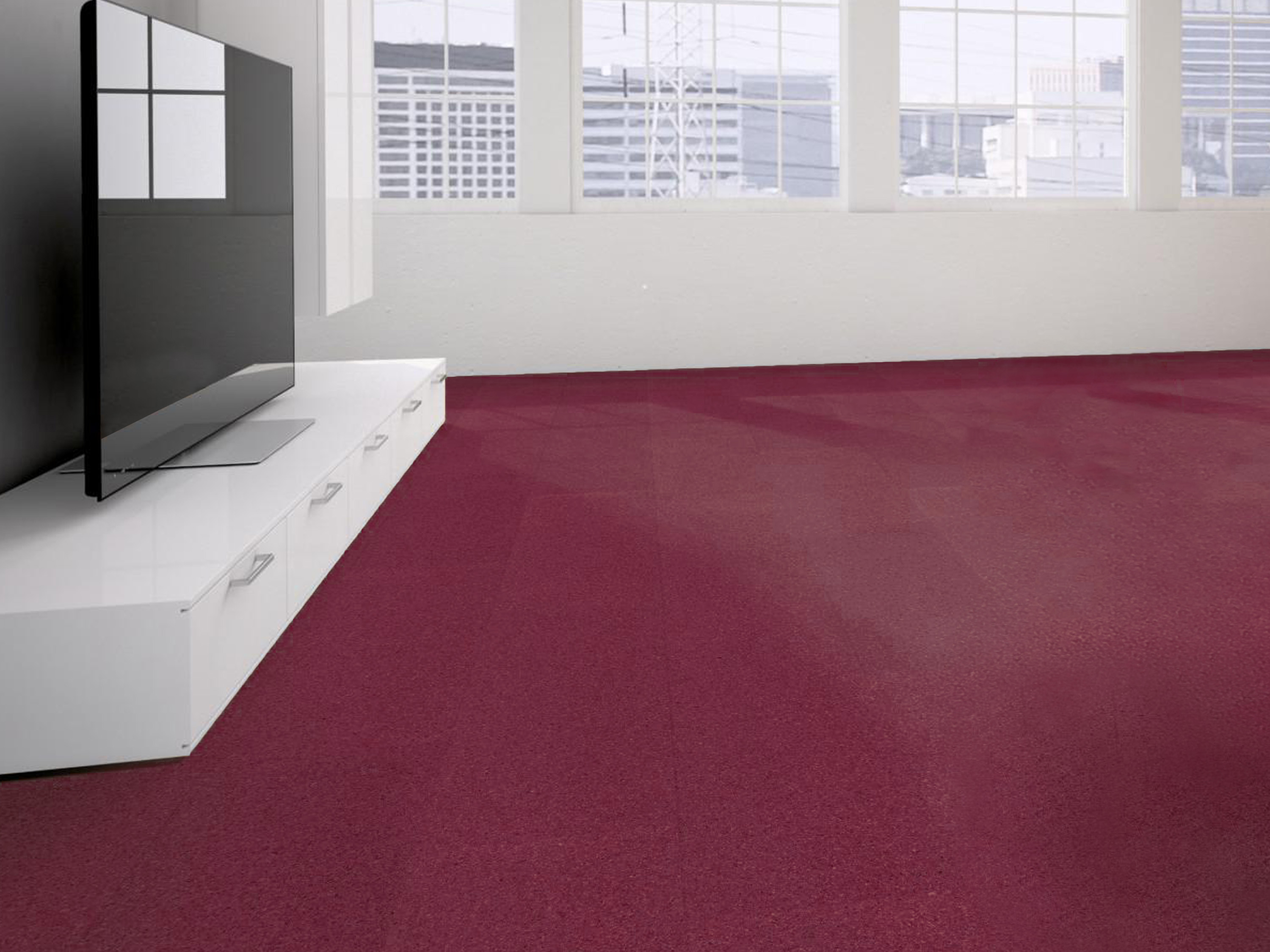 TRECOR® Klick Korkboden PORTO - 10 mm Stark - Farbe: Purpurrot