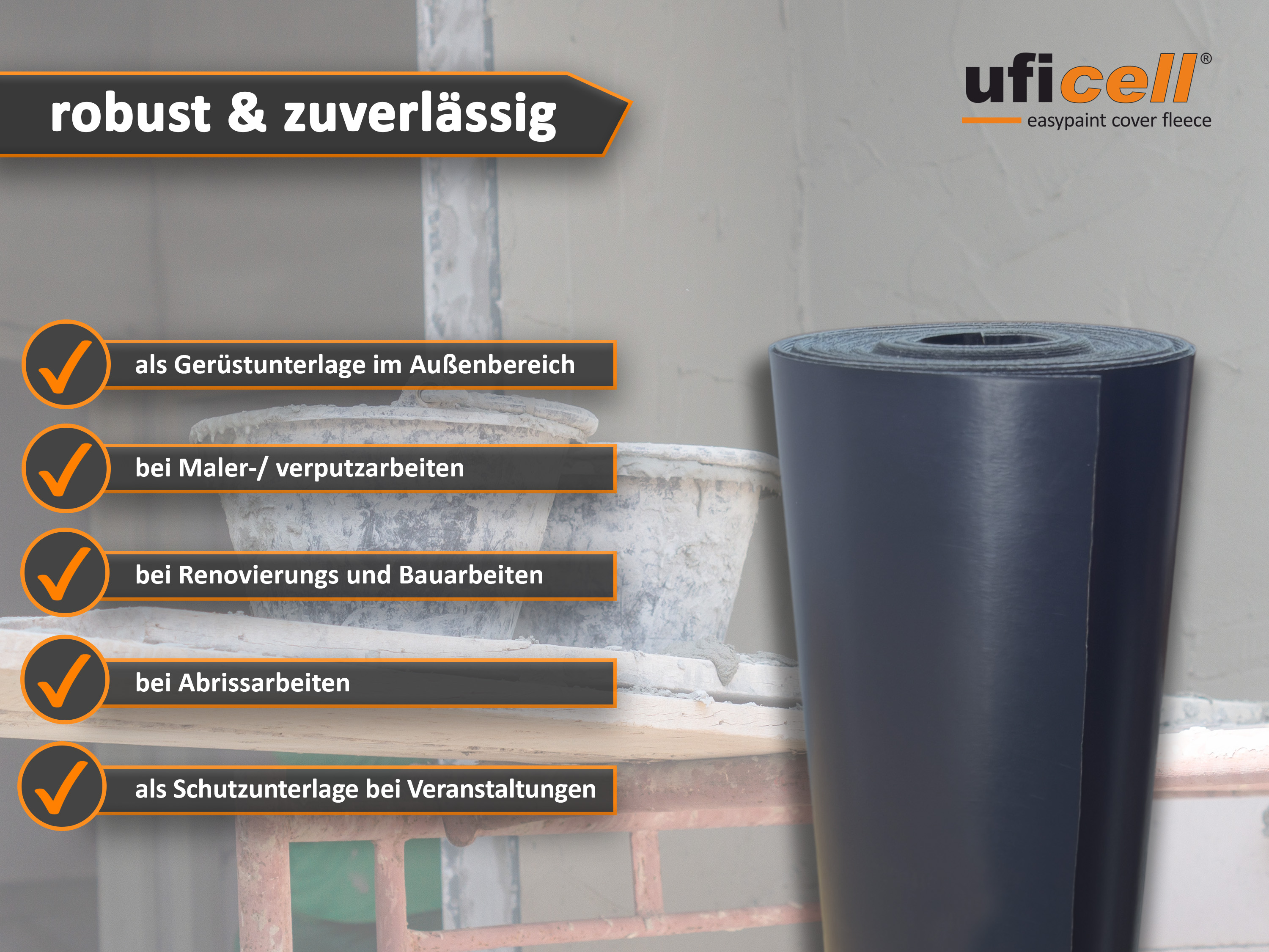 Milchtütenpapier (Tetra Pack) Oberflächenschutz 320 g - wasserfeste LDPE Beschichtung - 75 m² Rolle