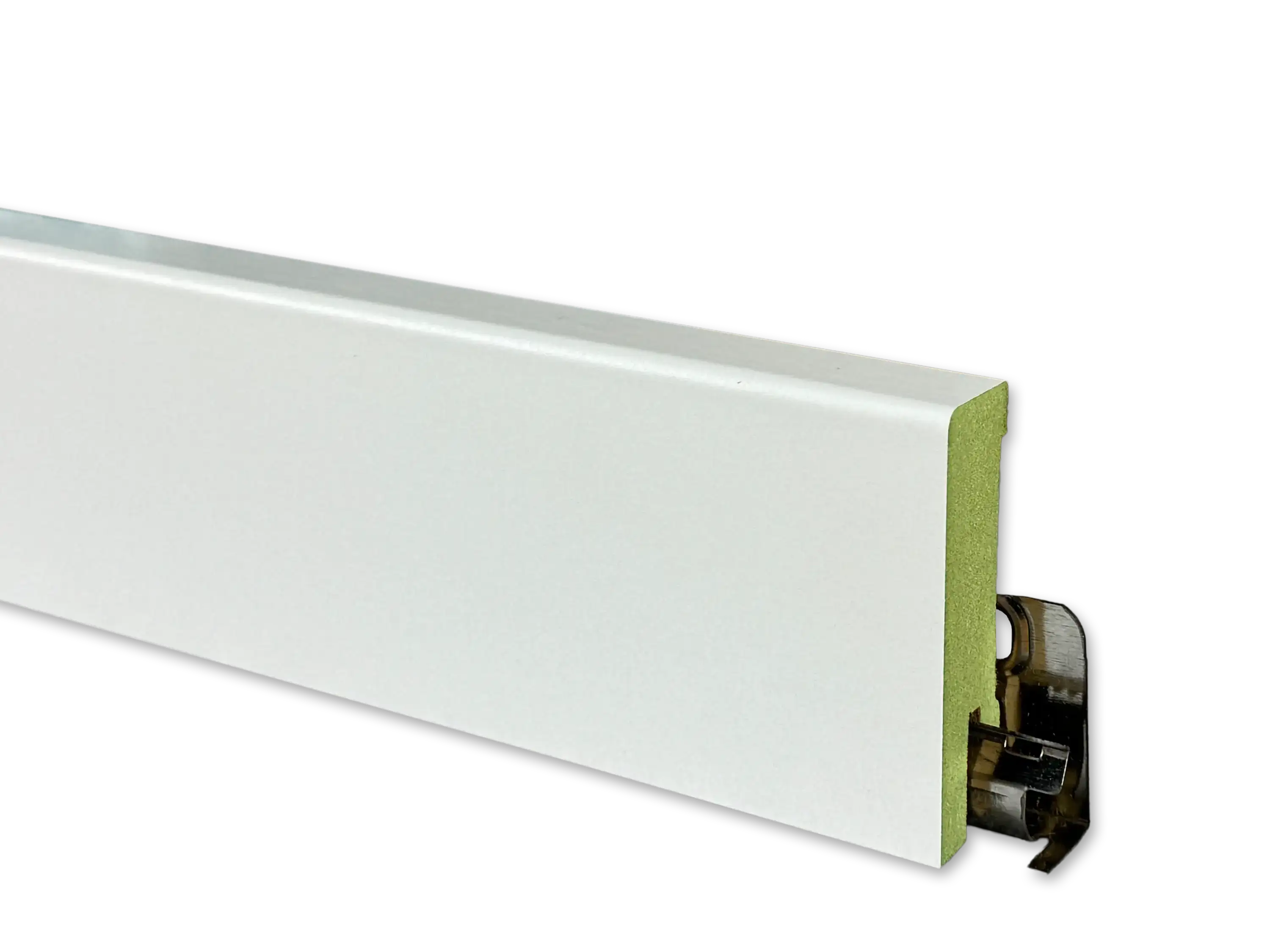 TRECOR® CUBE Sockelleiste Feuchtraumleiste 19 x 60 mm in Weiß RAL 9016