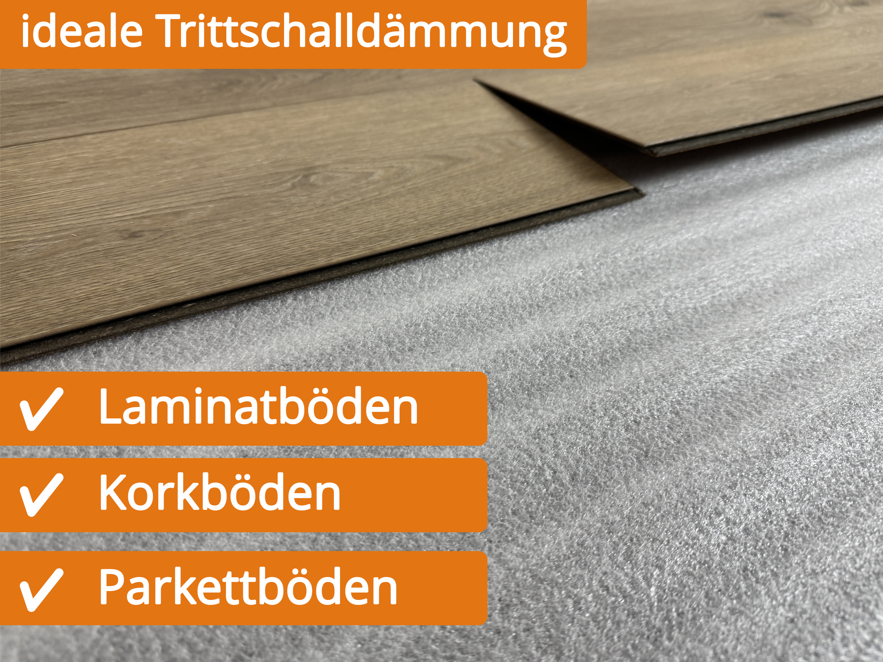 uficell® ULTRA PE-Schaum Trittschalldämmung - Laminat- und Parkettunterlage, 2 mm Stark
