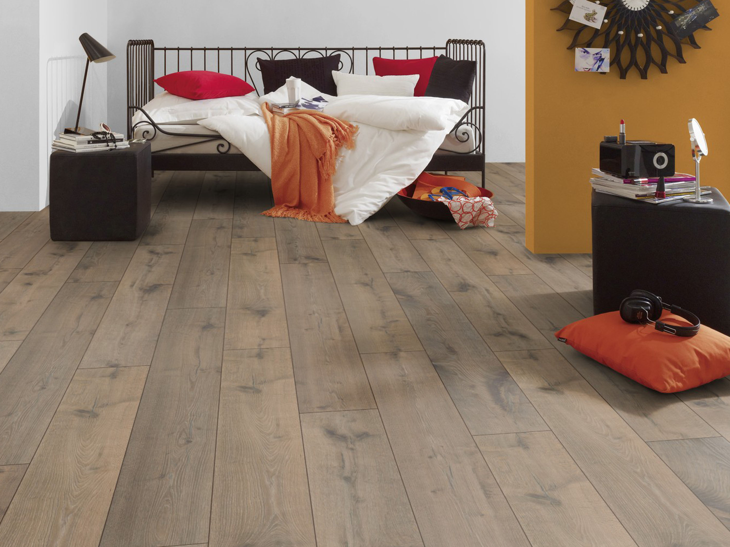 Klick-Designboden Hare Tegernsee Oak K664 Organic Clever Silent Long 7 mm, integr. Trittschalldämmung