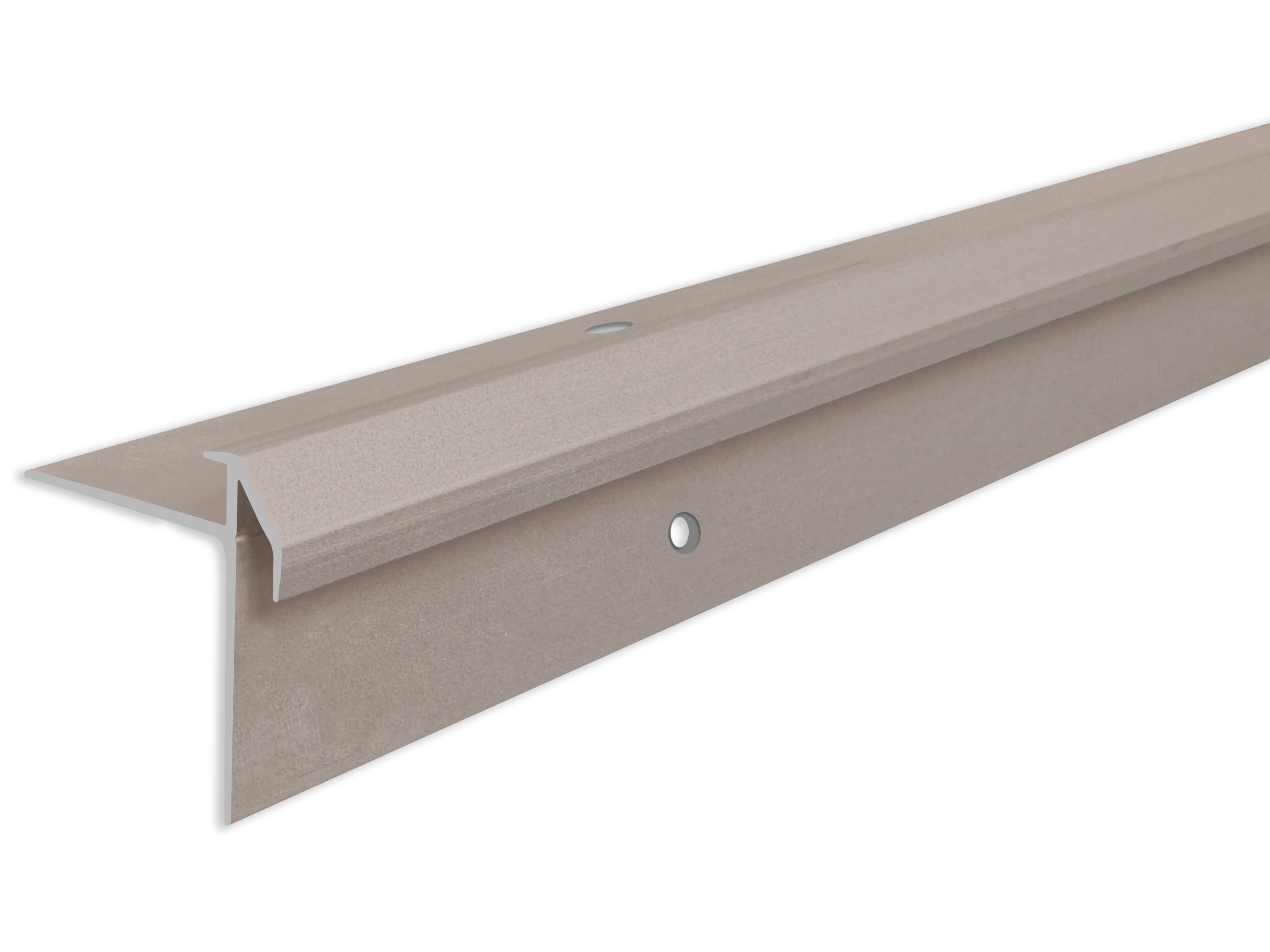 ufitec® Treppenkantenprofil beidseitig für Vinylböden für Belagshöhen von 5 mm - Alu eloxiert