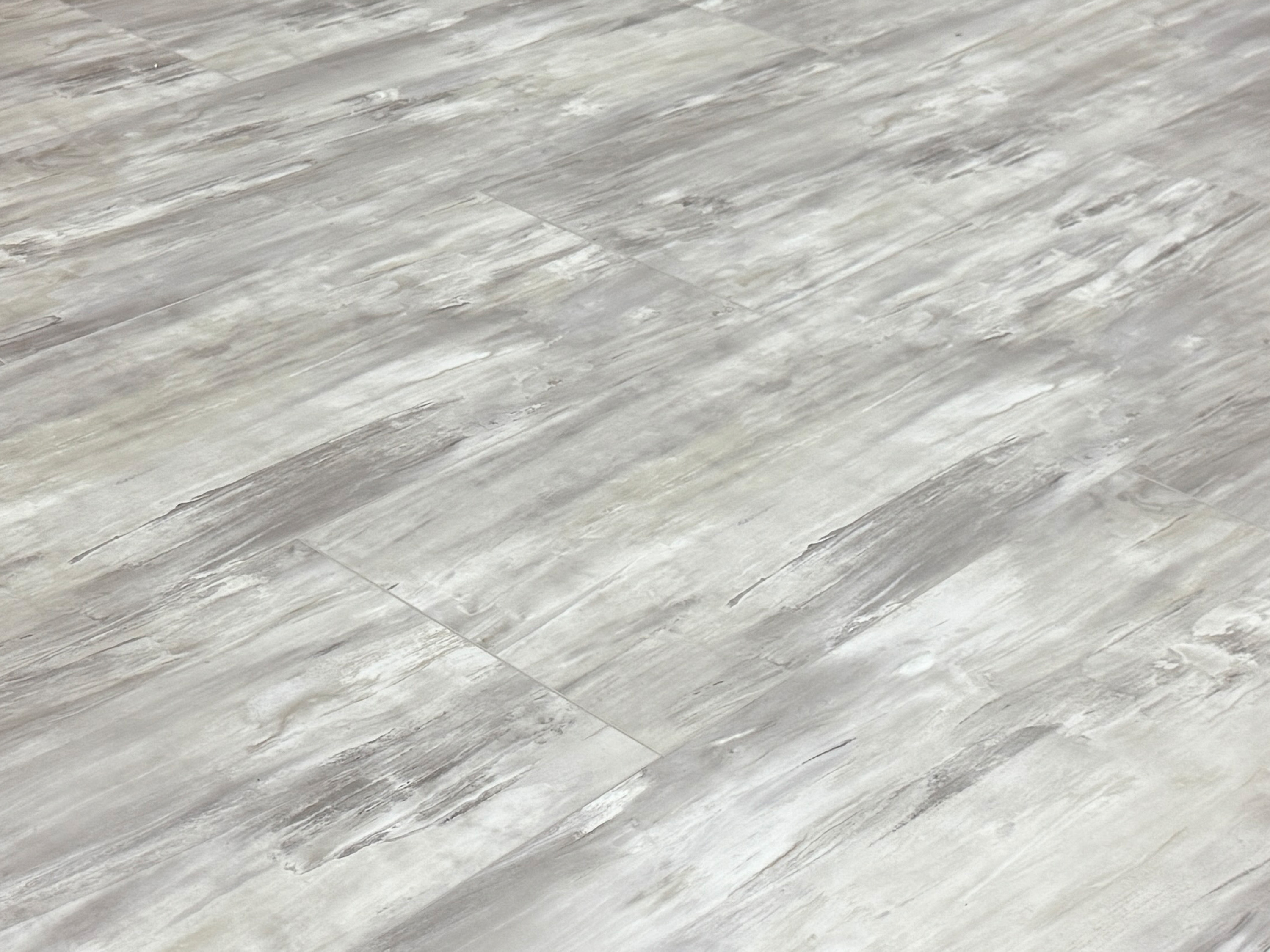 Klick Vinylboden Alpin Slate Fliesendekor SPC Klickvinyl 5 mm stark mit Trittschalldämmung - farbige V4 Fuge