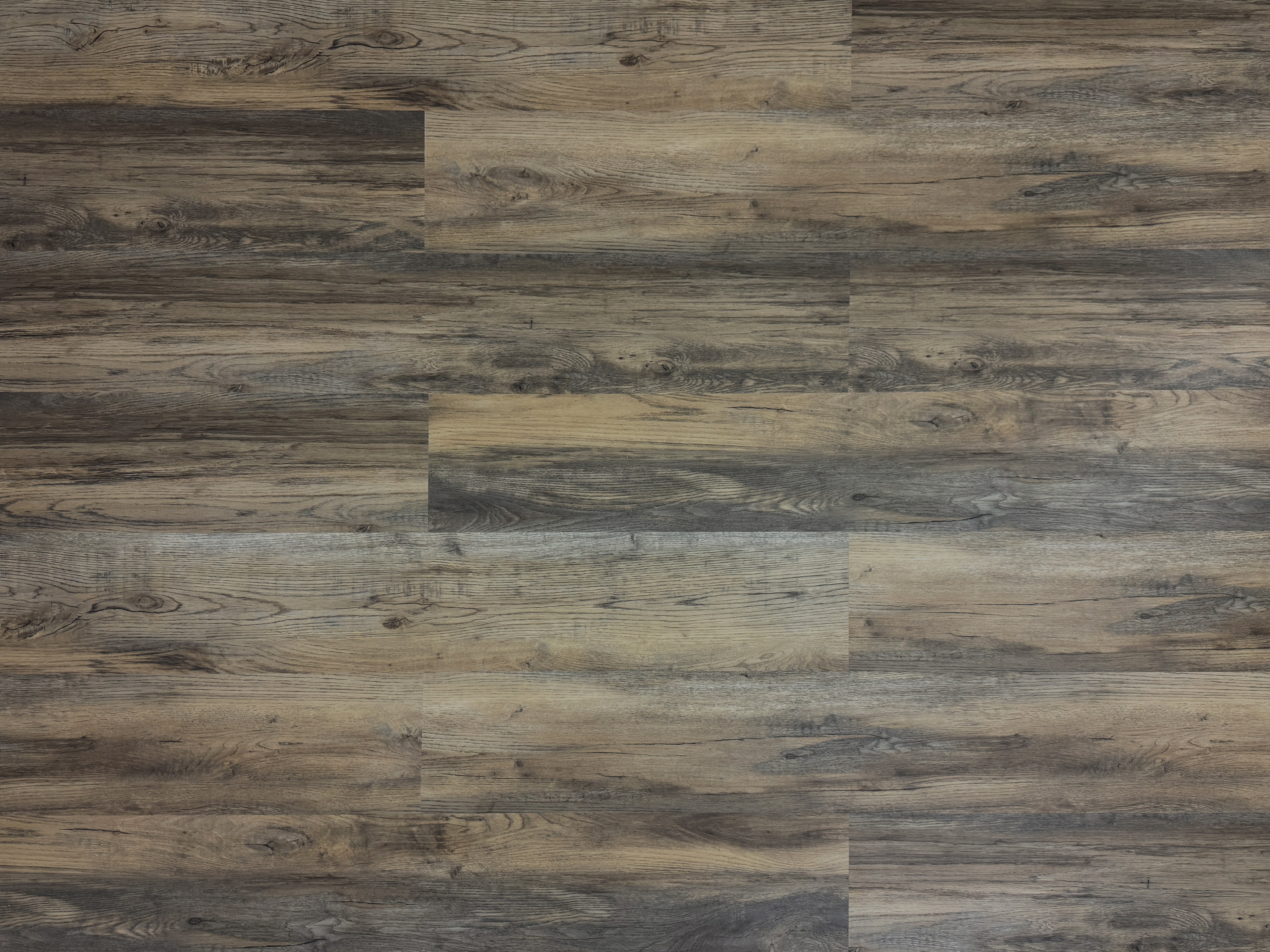 TRECOR® LVT Dryback Klebe-Vinylboden Eiche Rustikal Braun Landhausdiele – wasserfest, 2 mm stark, 0,3 mm Nutzschicht
