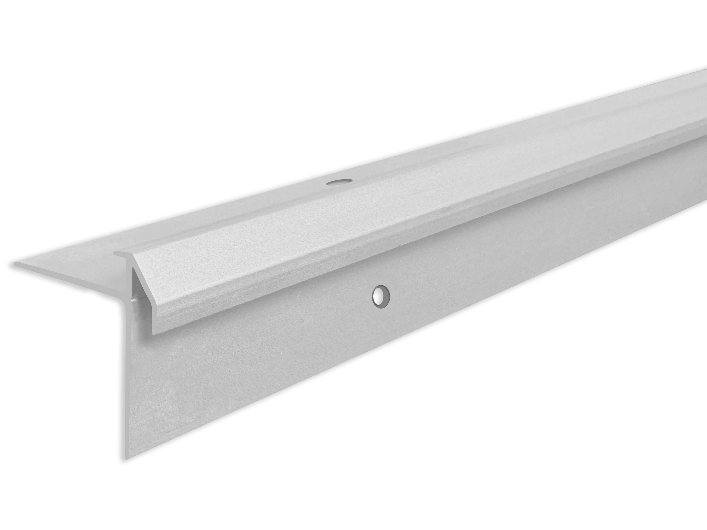ufitec® Treppenkantenprofil beidseitig für Vinylböden für Belagshöhen von 5 mm - Alu eloxiert