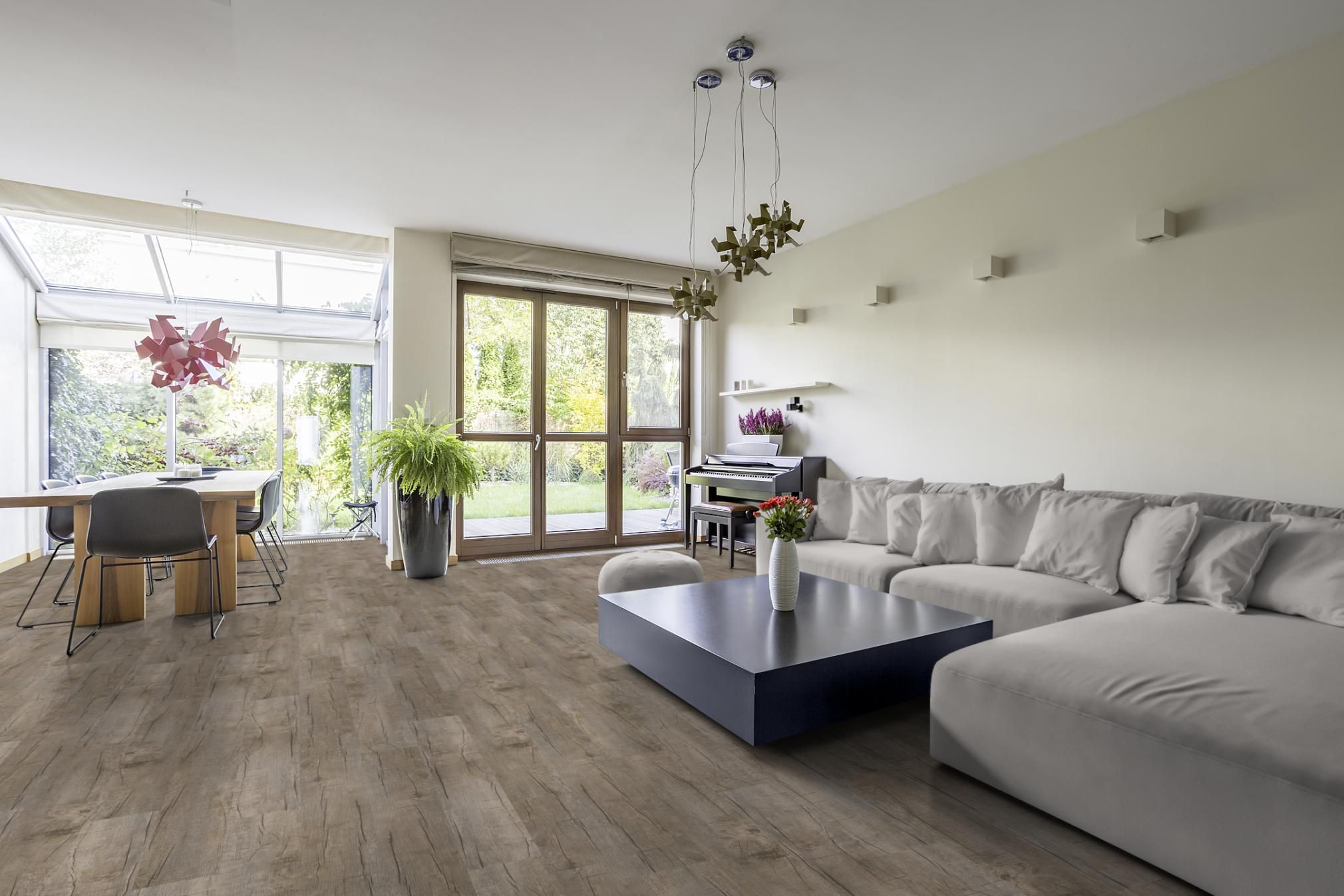 TRECOR® LVT Dryback Klebe Vinylboden Eiche Old Rustik Landhausdiele - 2 mm starker Designboden