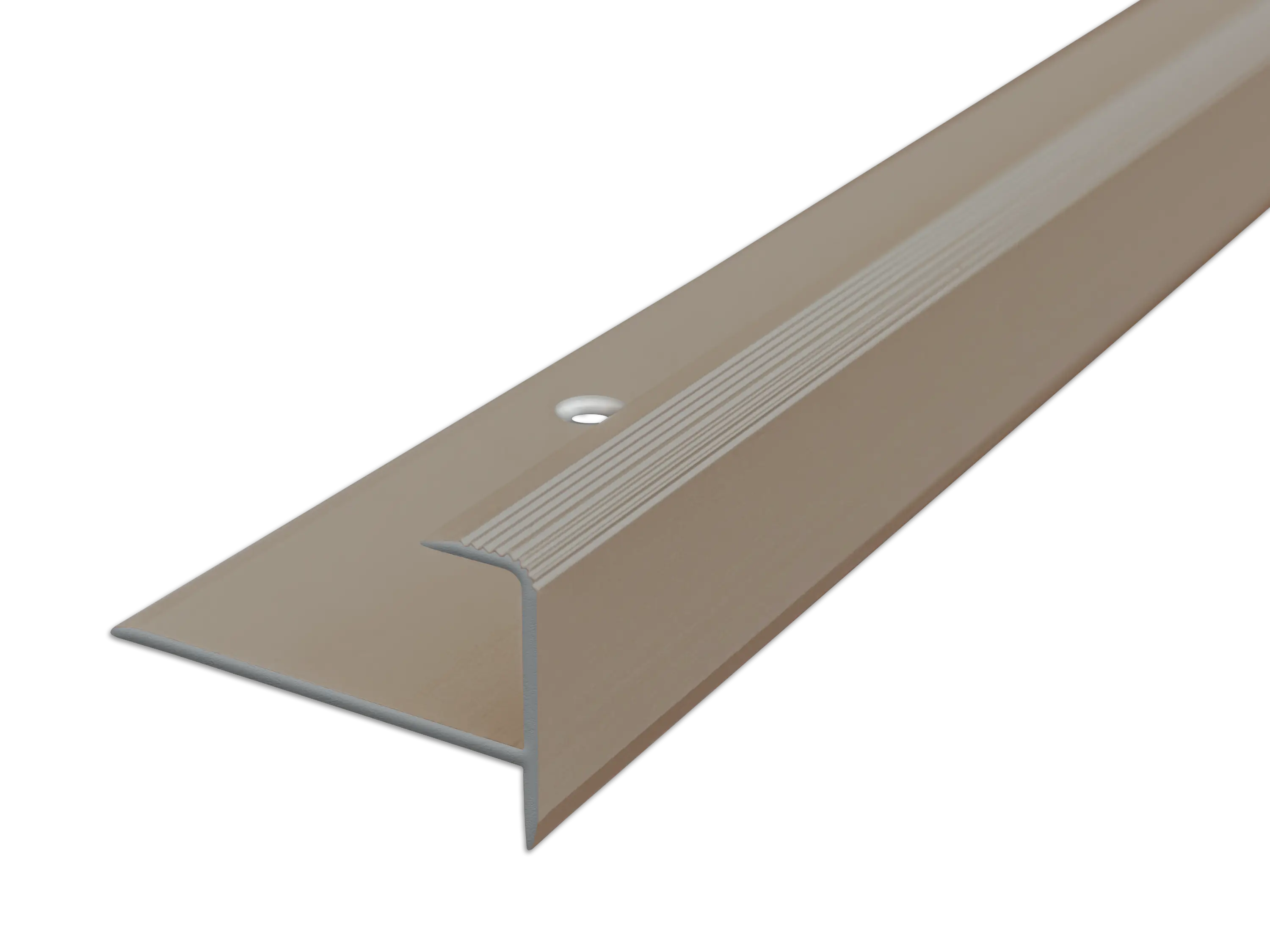 ufitec® Einschubprofil für Belagshöhen bis 10,3 mm mit 7 mm Nase Treppen-/Stufen Abschlussprofil
