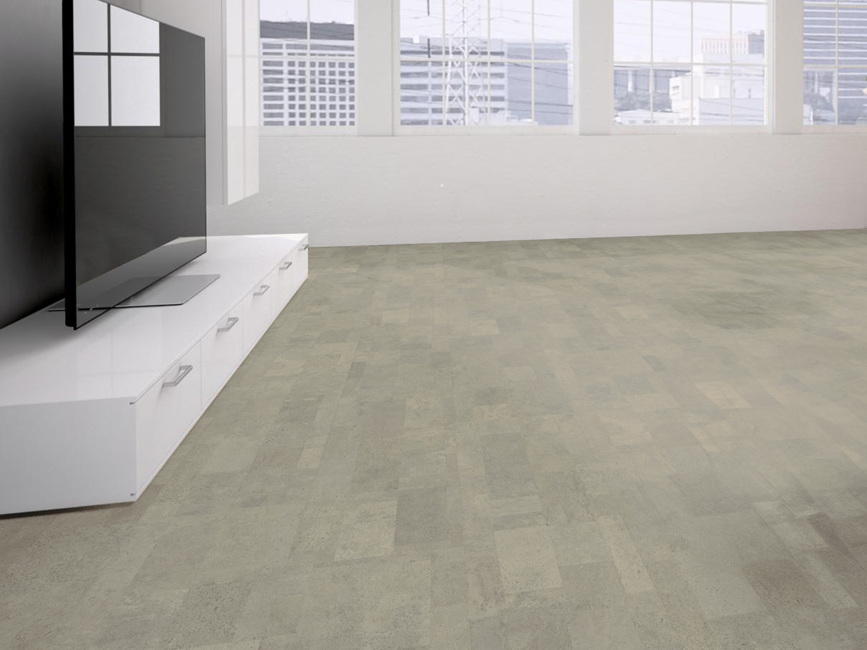 TRECOR® Klick Korkboden Merida - 10 mm Stark - Farbe: Kieselgrau