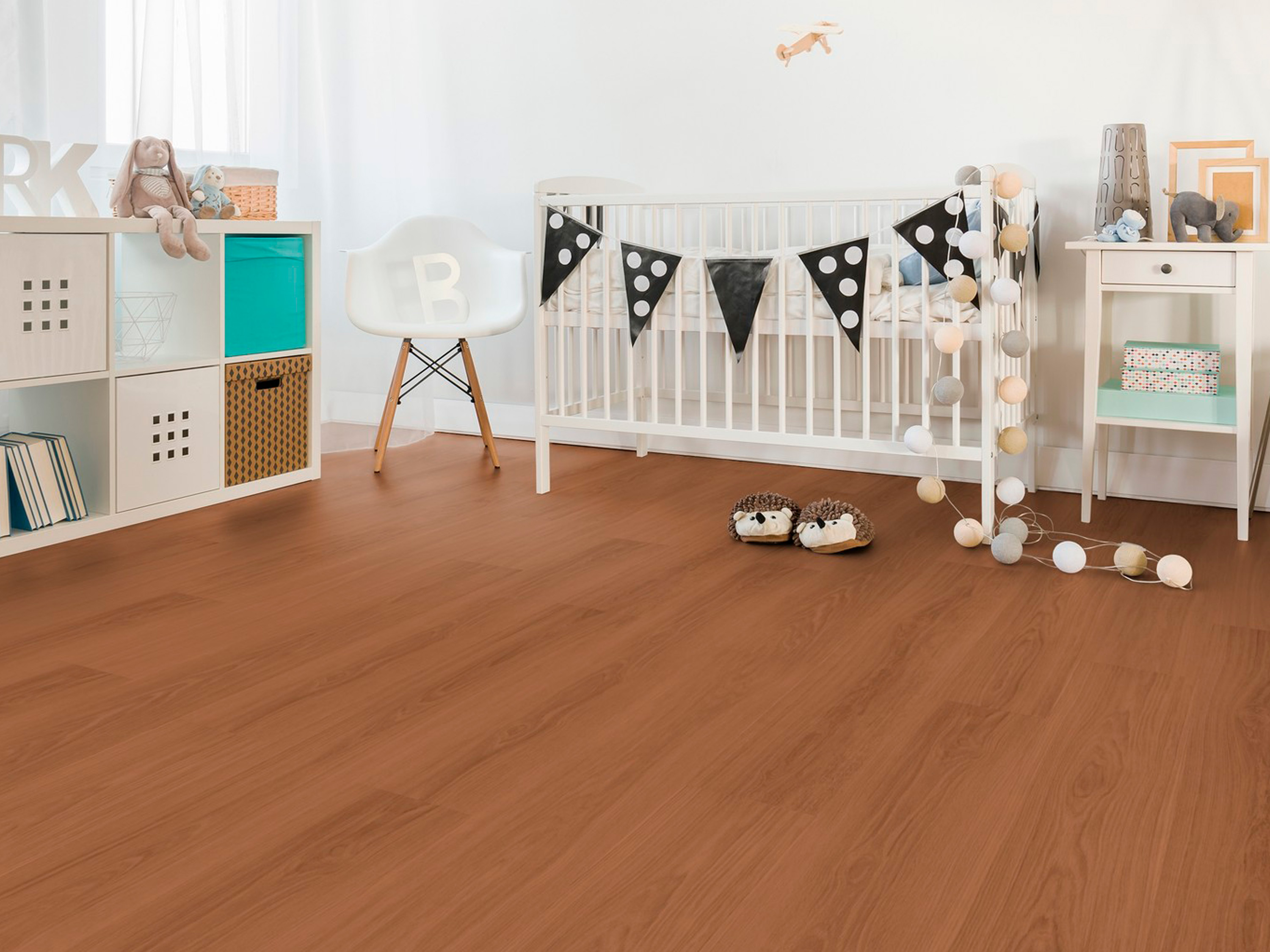 Kork Designboden Wood Basic - Elegant Oak, digitalbedrucktes Korkfurnier