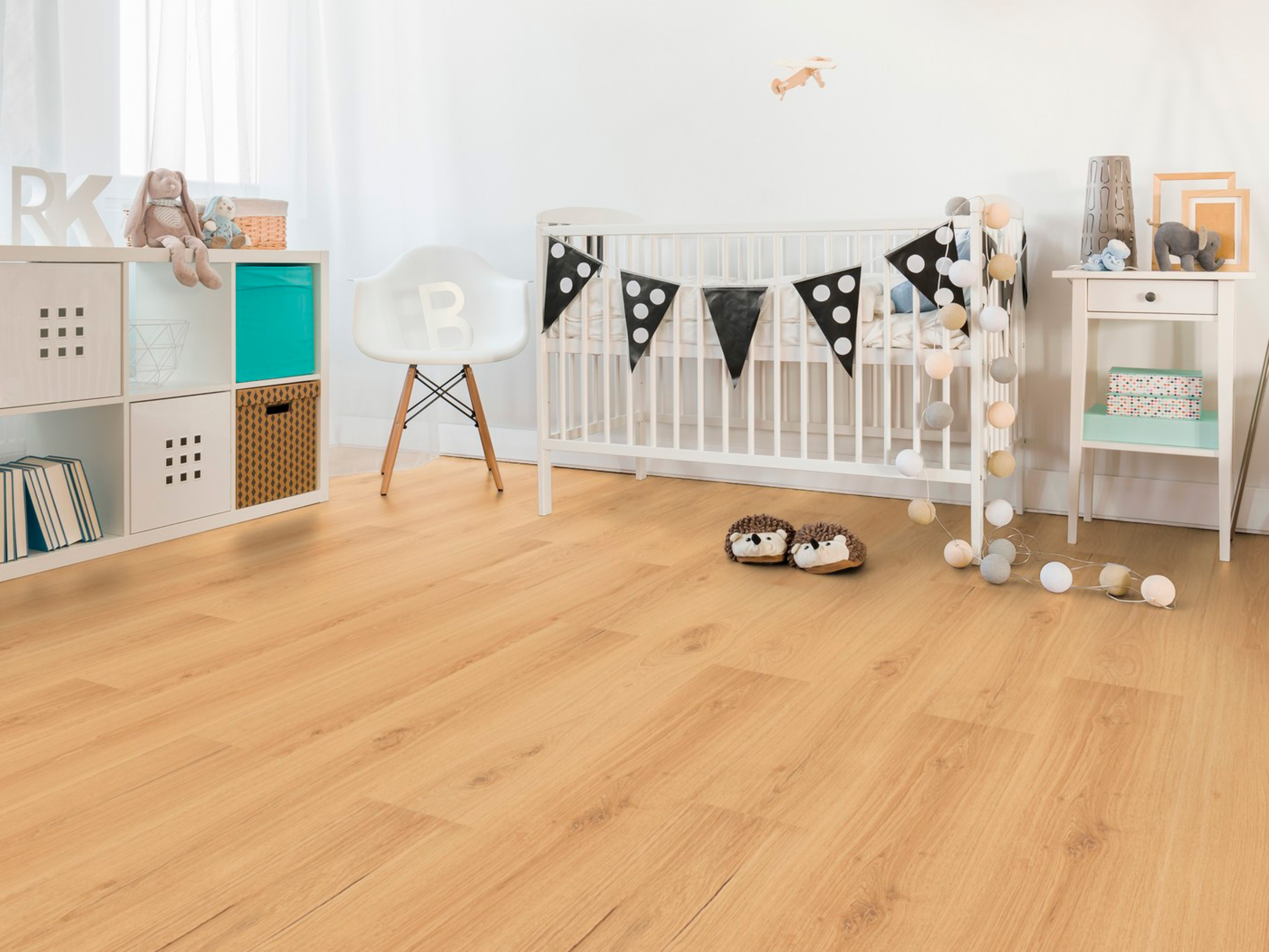 Kork Designboden Wood Basic - Napa Oak, digitalbedrucktes Korkfurnier