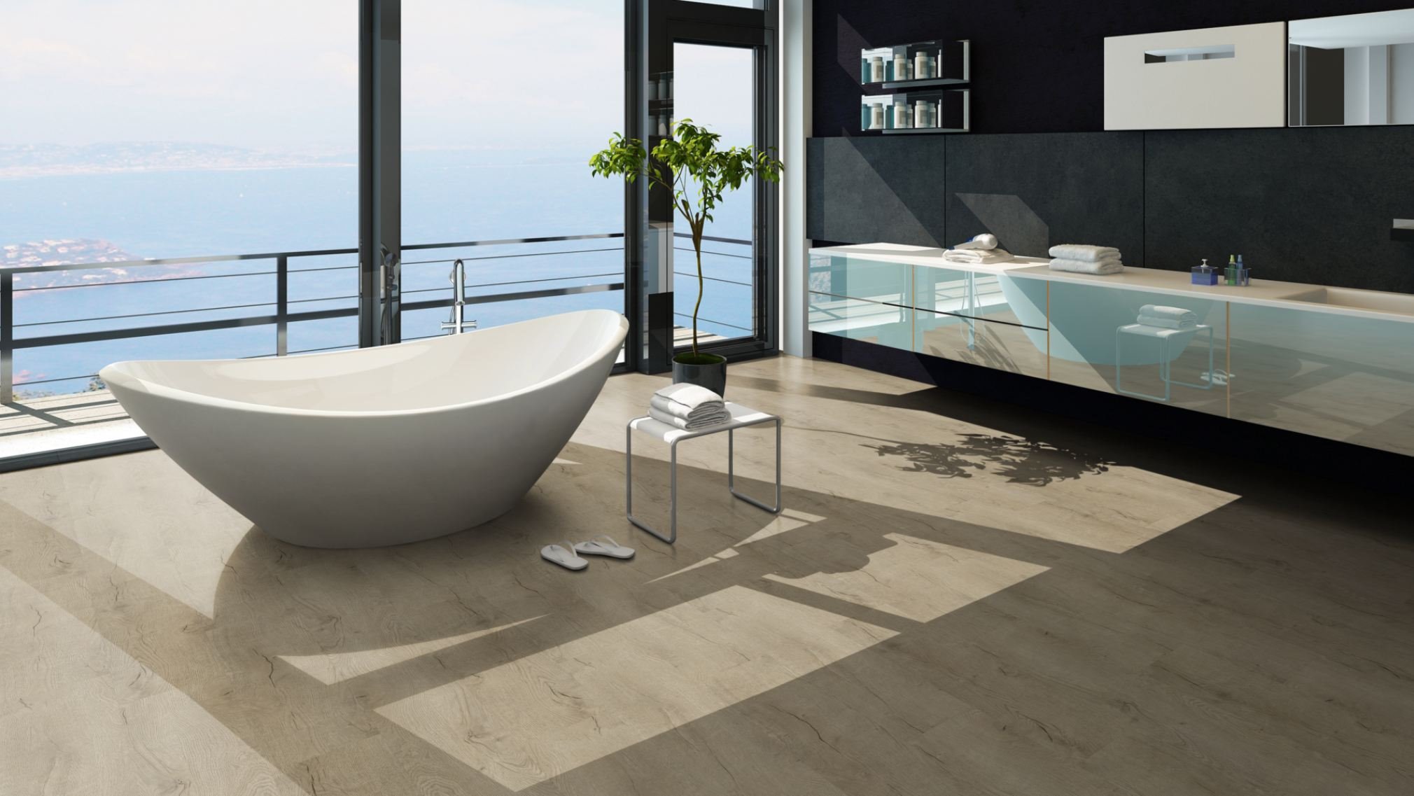 TRECOR® LVT Dryback Klebe Vinylboden Prestige Eiche Beige Landhausdiele - 2,5 mm starker Designboden