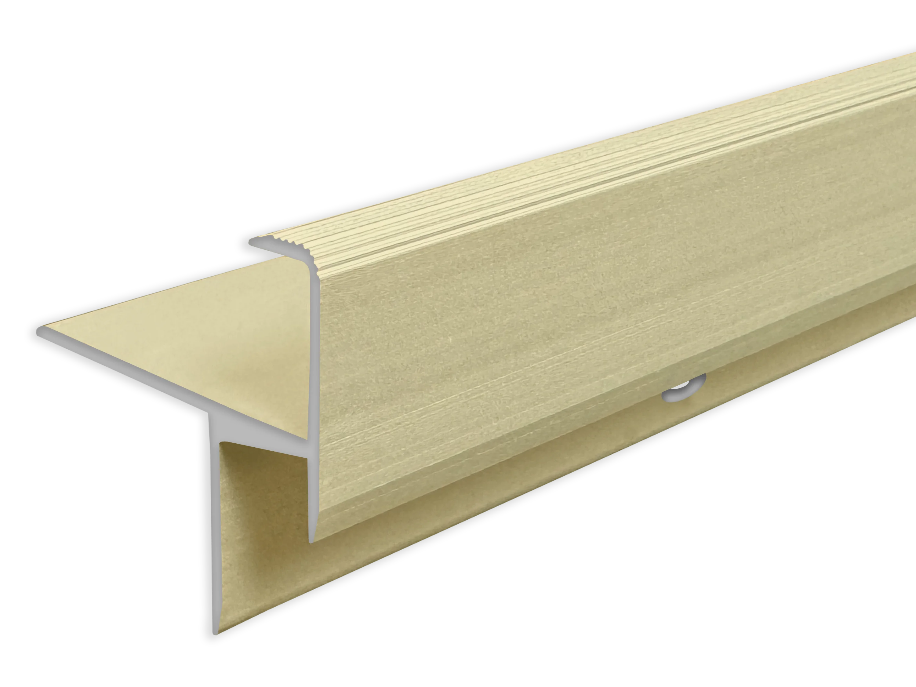 ufitec® Treppenkantenprofil beidseitig für Laminat u. Parkett - Belagshöhen von 13,3 mm-Alu eloxiert
