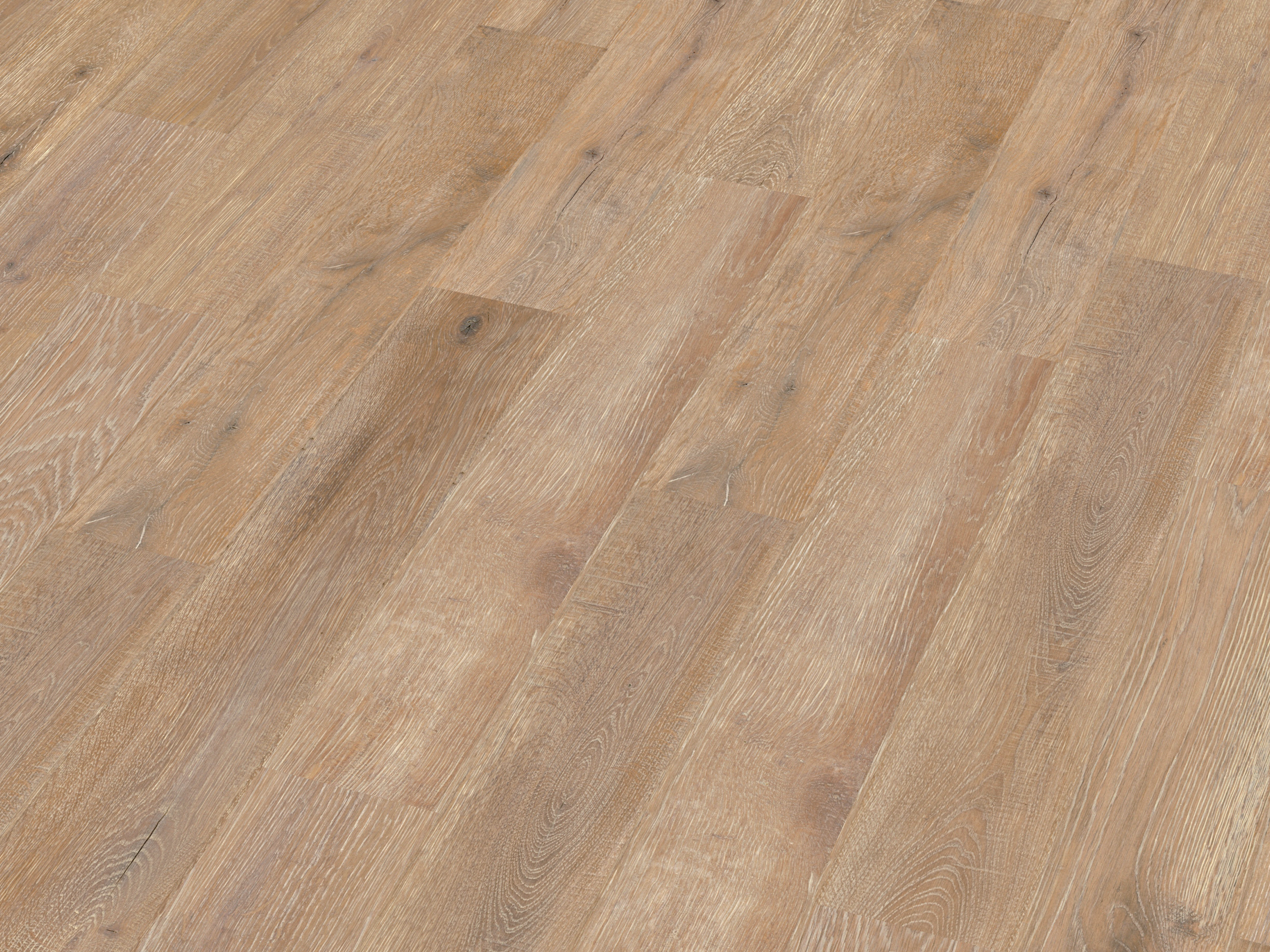 Kork Designboden Wood Basic - Farnia Oak Savannah, digitalbedrucktes Korkfurnier