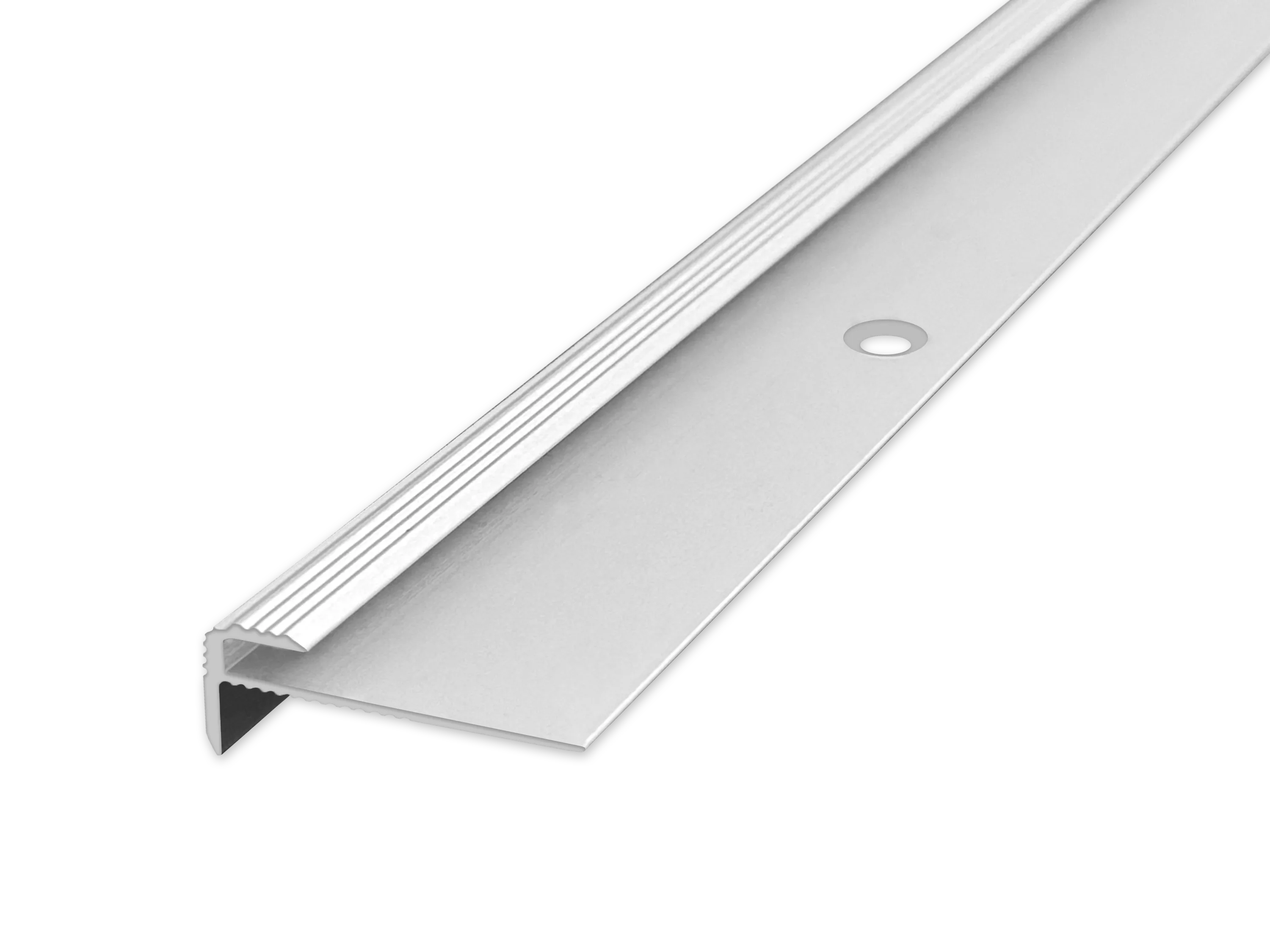 ufitec® Einschubprofil für Belagshöhen bis 3 mm mit 7 mm Nase Treppen-/Stufen Abschlussprofil