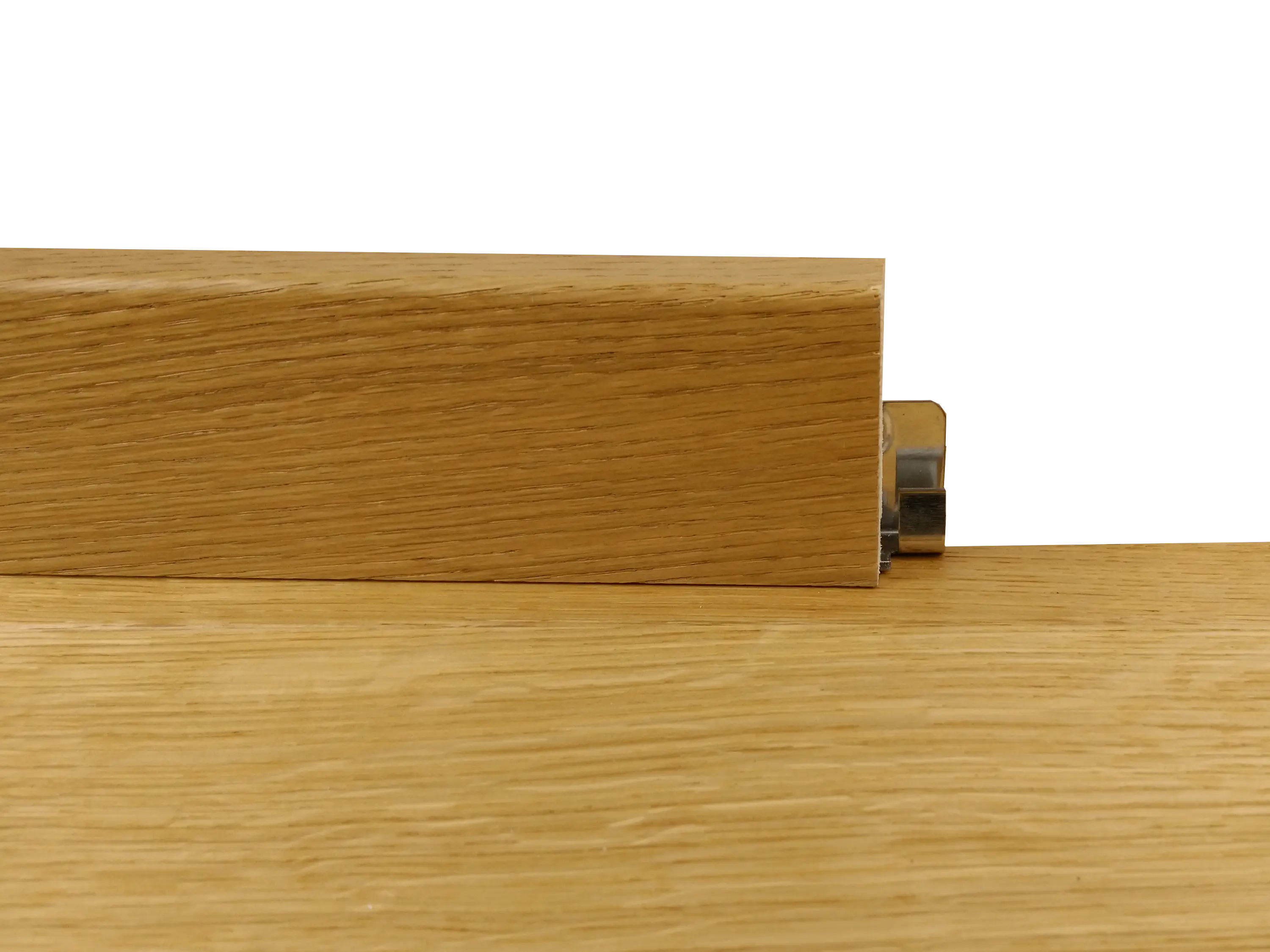 Parkettleiste Eiche Rustikal, Holz Sockelleiste, furniert, Format: 16 x 58 mm, geölt / lackiert