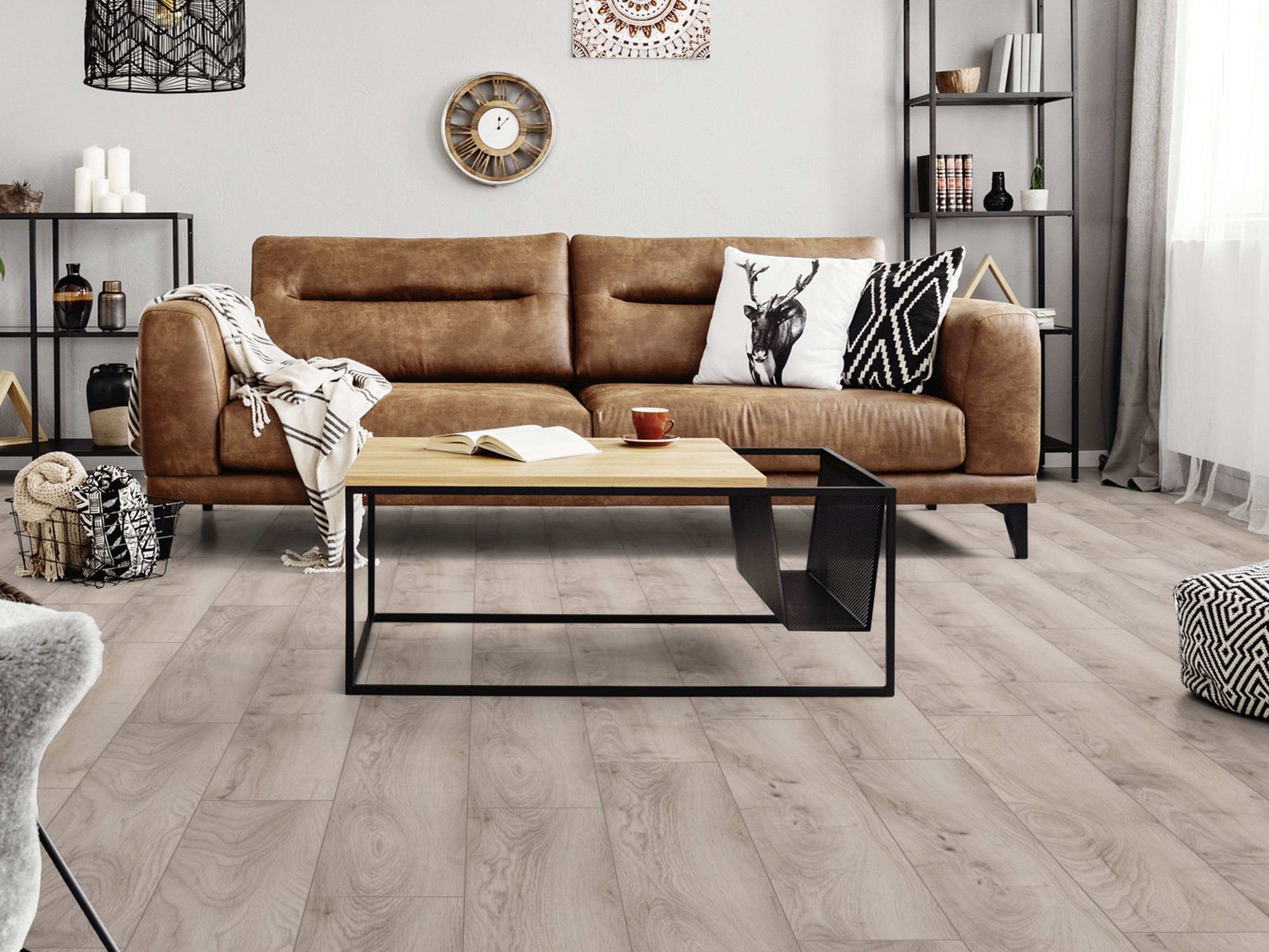 Klick-Designboden Pebble Manor Oak K503 wasserfest mit integr. Trittschalldämmung Organic Flex 7 mm