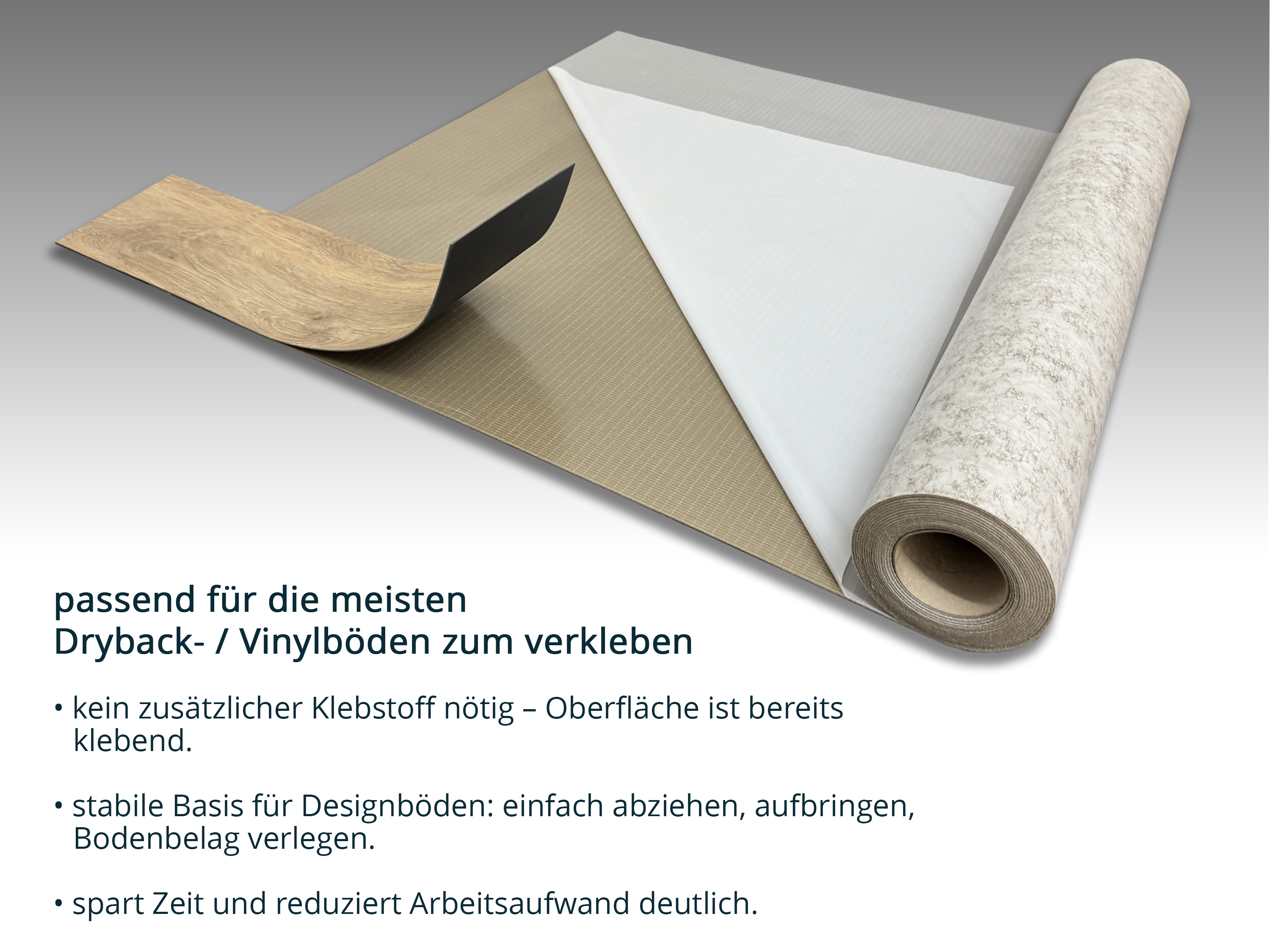 selbstklebende Akustikmatte uficell® VINOSTICK® silent premium für Dryback Klebevinylböden