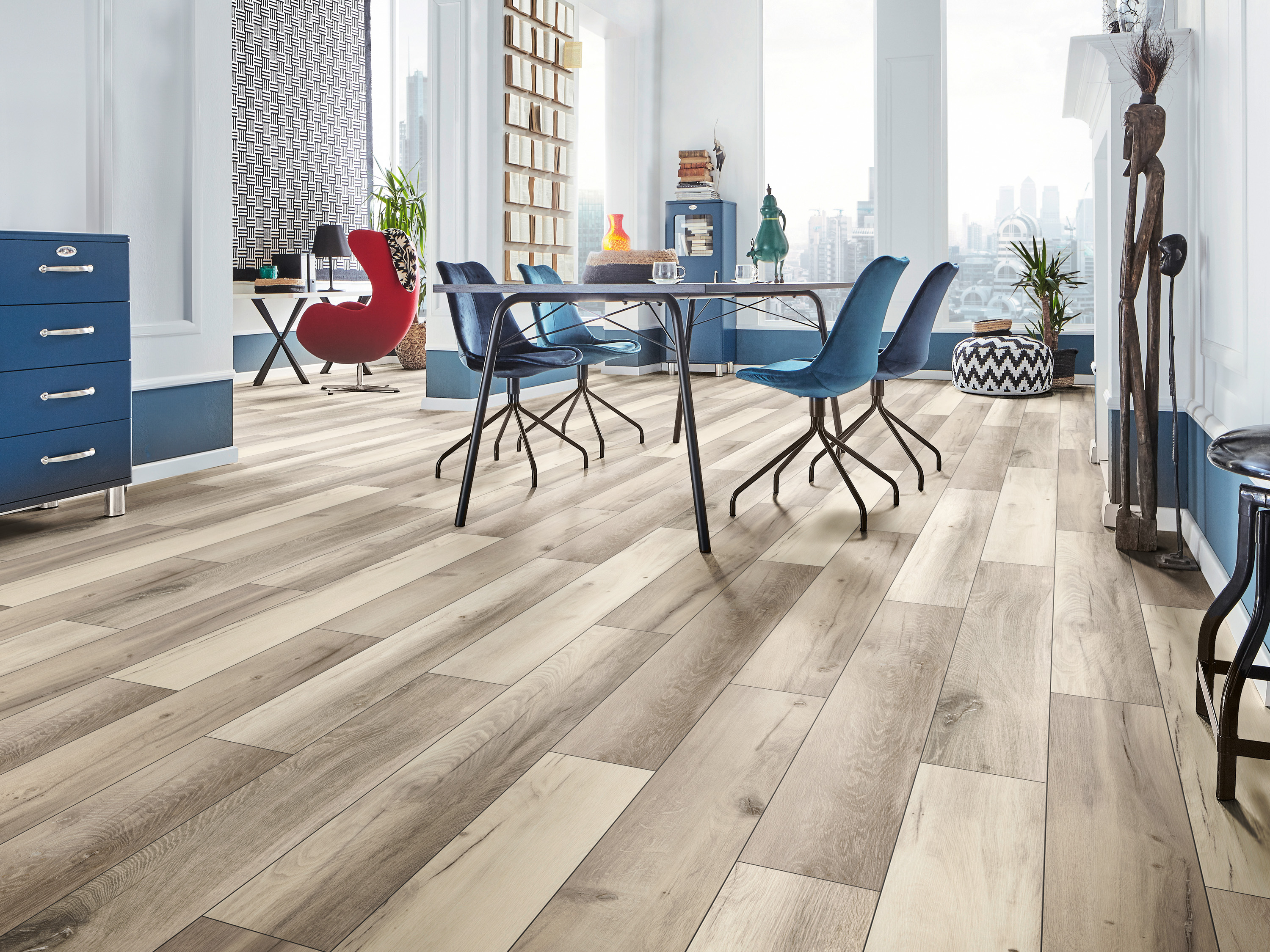 Klick-Designboden Lunar Range Oak K507 wasserfest mit integr. Trittschalldämmung Organic Flex 7 mm