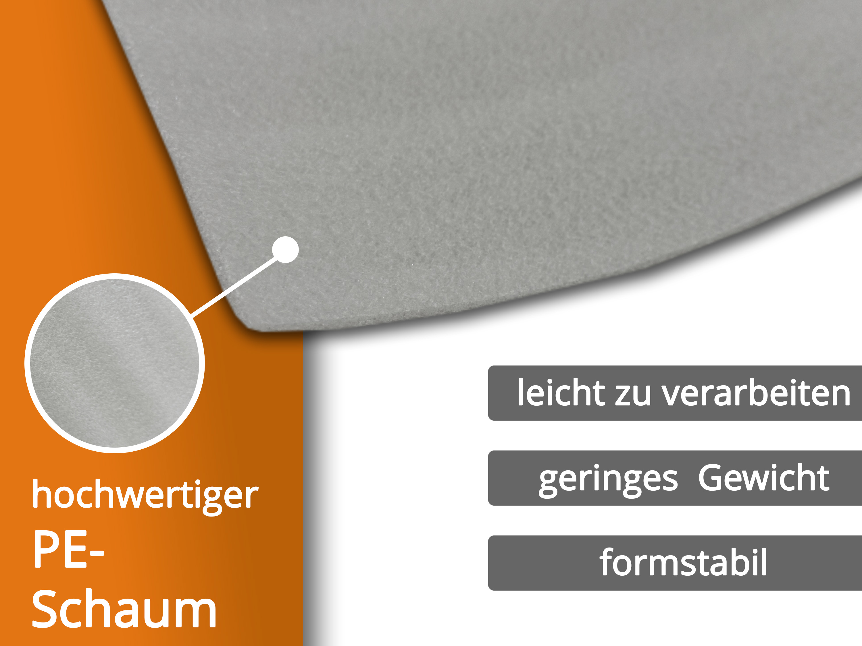 uficell® ULTRA PE-Schaum Trittschalldämmung - Laminat- und Parkettunterlage, 2 mm Stark