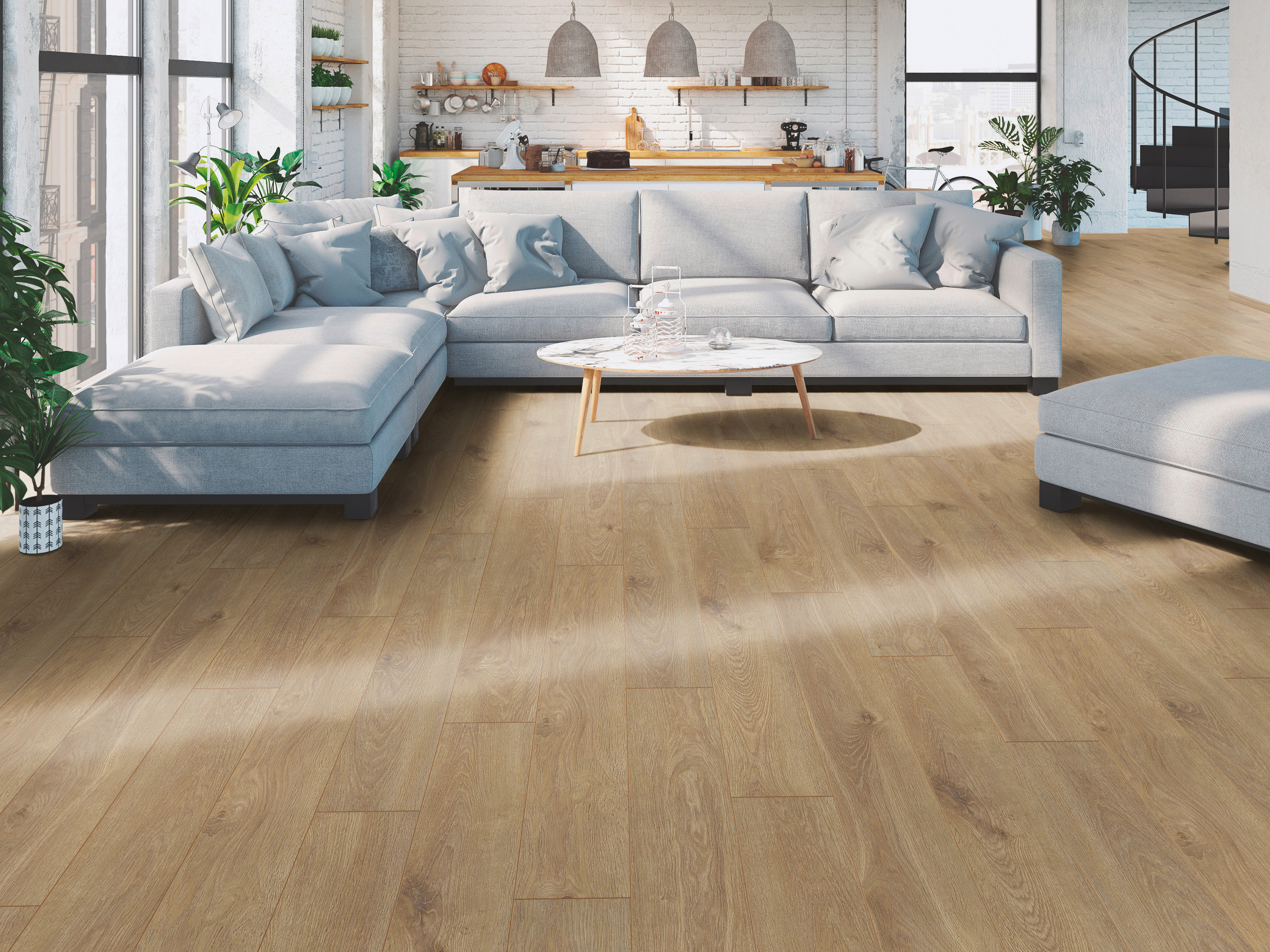 Klick-Designboden Solar Oak K405 Organic Classic 8 mm, mit O.R.C.A Technologie