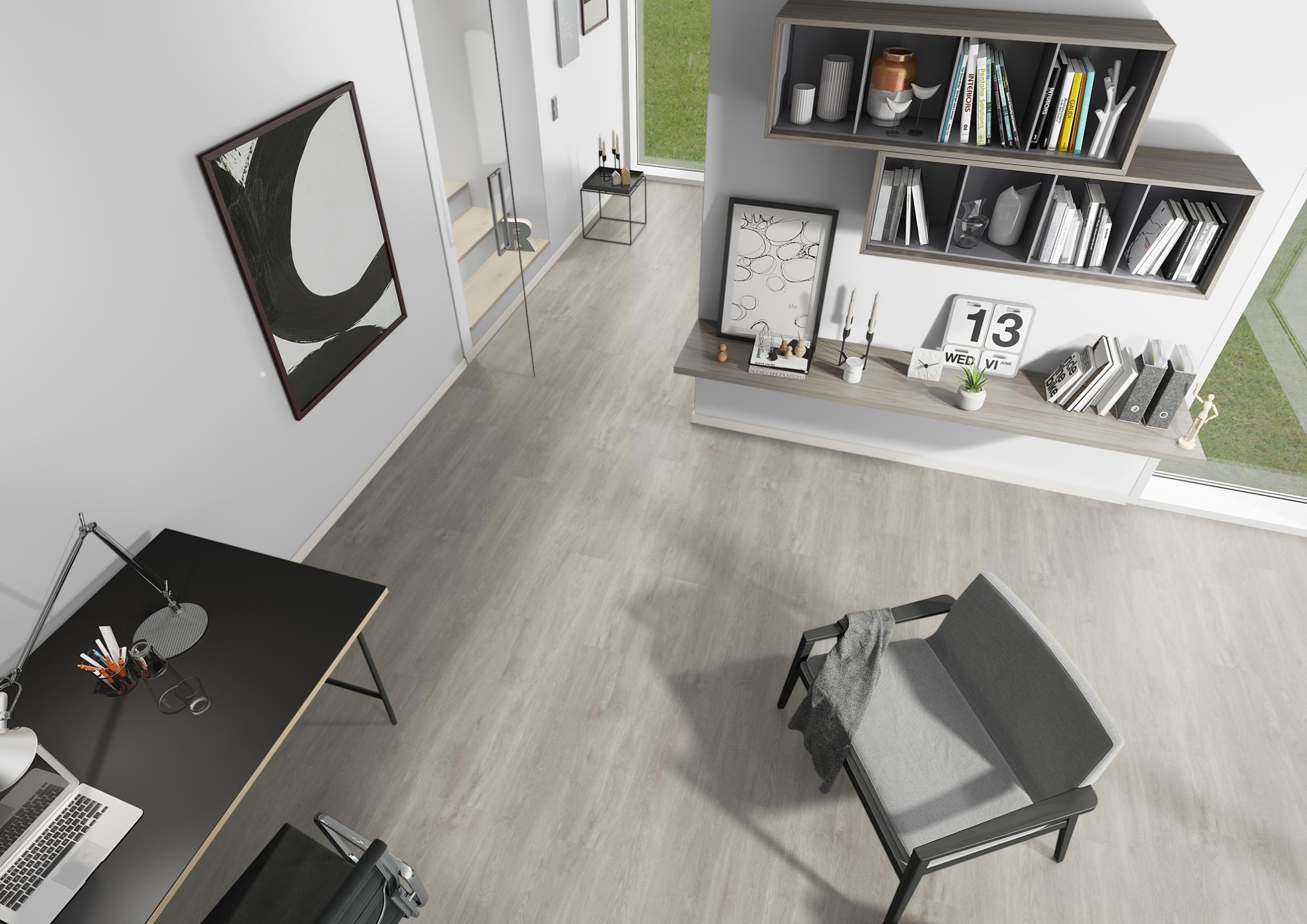 TRECOR® LVT Dryback Klebe Vinylboden Trend Oak White Landhausdiele - 2 mm starker Designboden