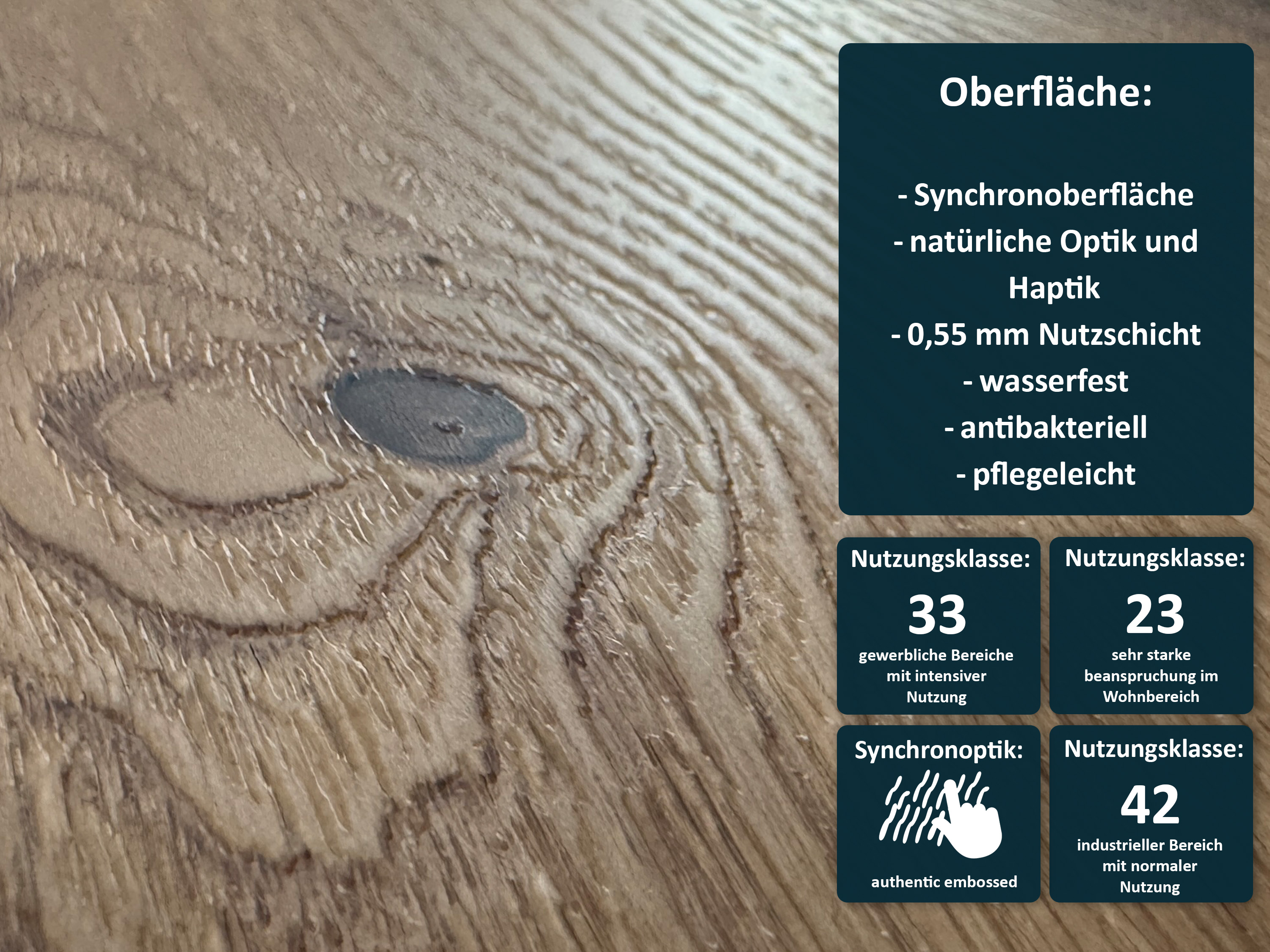 TRECOR® LVT Dryback Klebe Vinylboden Prestige Eiche Natur Landhausdiele - 2,5 mm starker Designboden