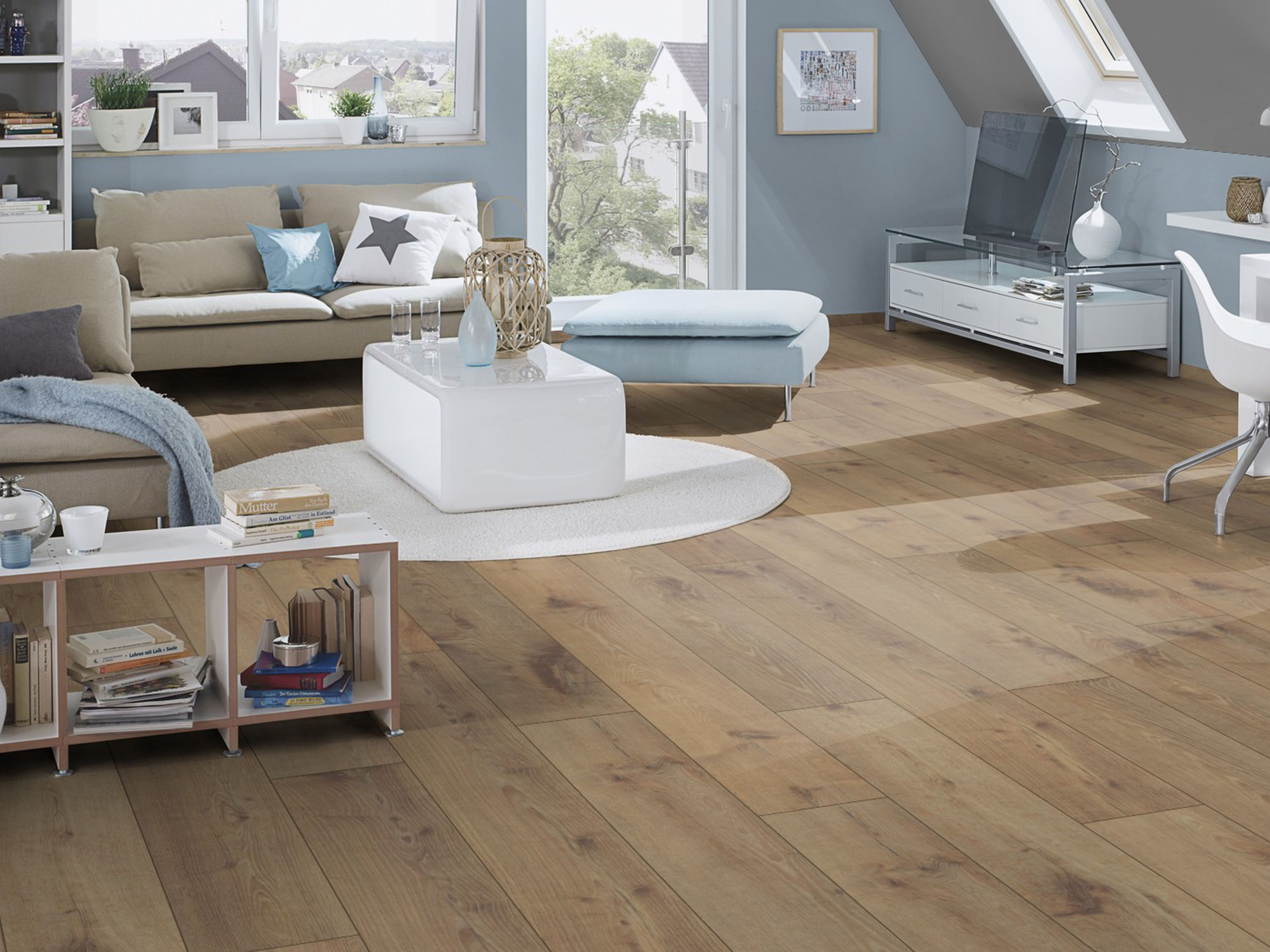 Klick-Designboden Sepia Tegernsee Oak K662 Organic Clever Silent Long 7 mm, integr. Trittschalldämmung
