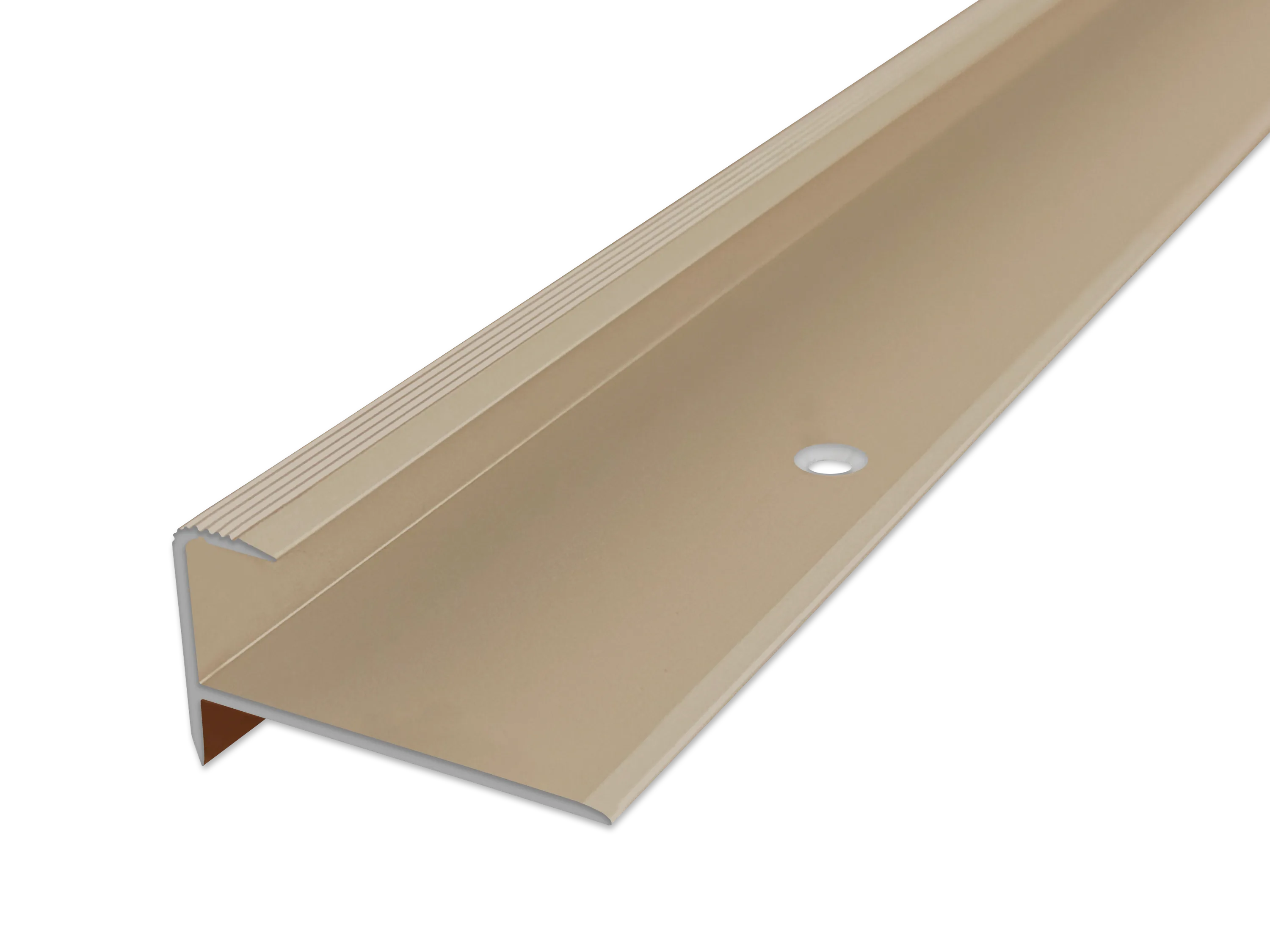 ufitec® Einschubprofil für Belagshöhen bis 10,3 mm mit 7 mm Nase Treppen-/Stufen Abschlussprofil