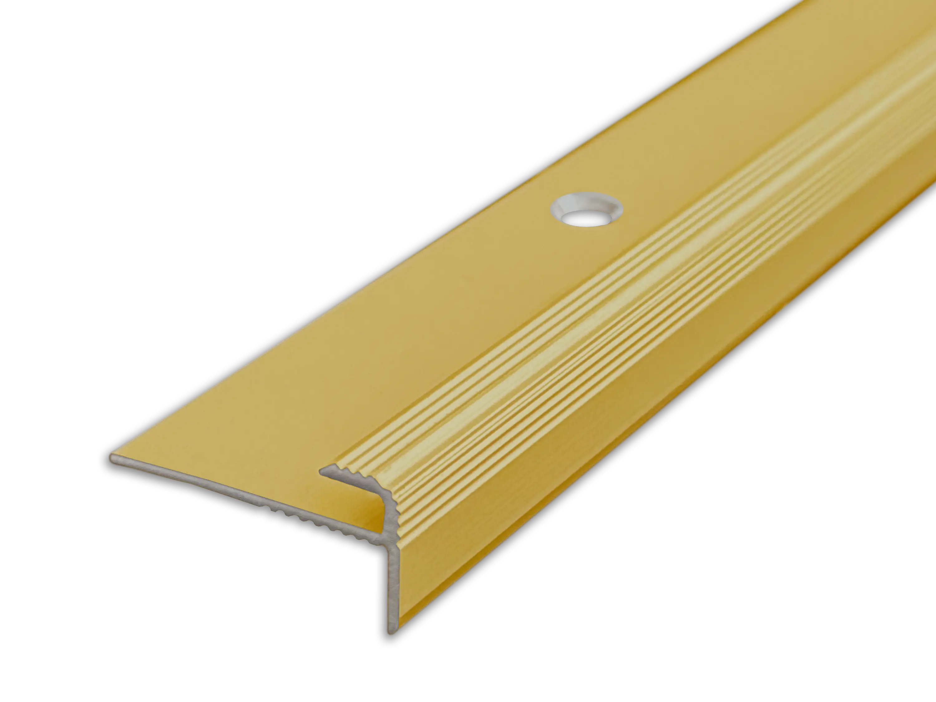 ufitec® Einschubprofil für Belagshöhen bis 3 mm mit 7 mm Nase Treppen-/Stufen Abschlussprofil