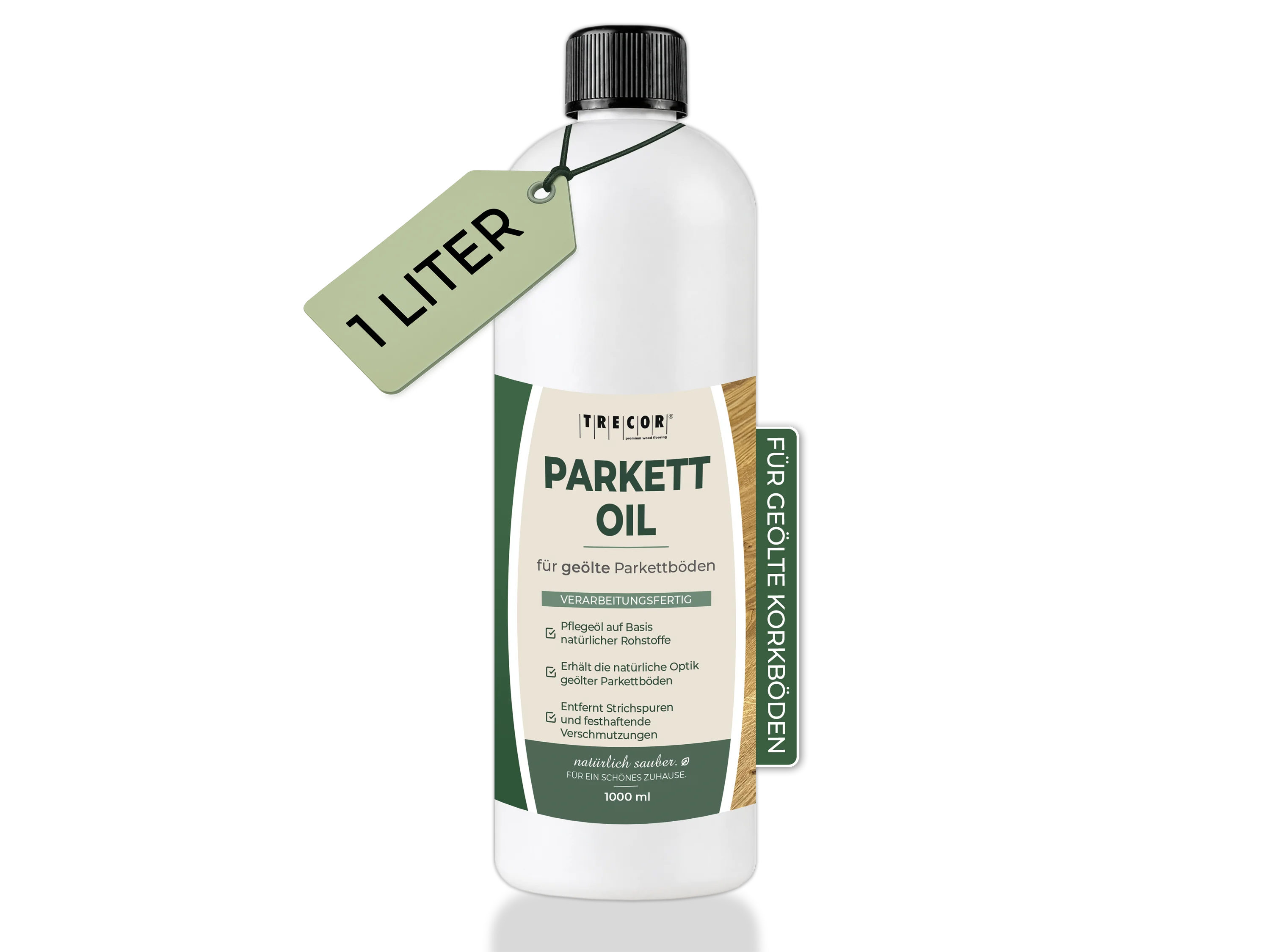 TRECOR Parkett Oil Pflegemittel für geölte Parkettböden, schützt vor Verschleiß und Nässe