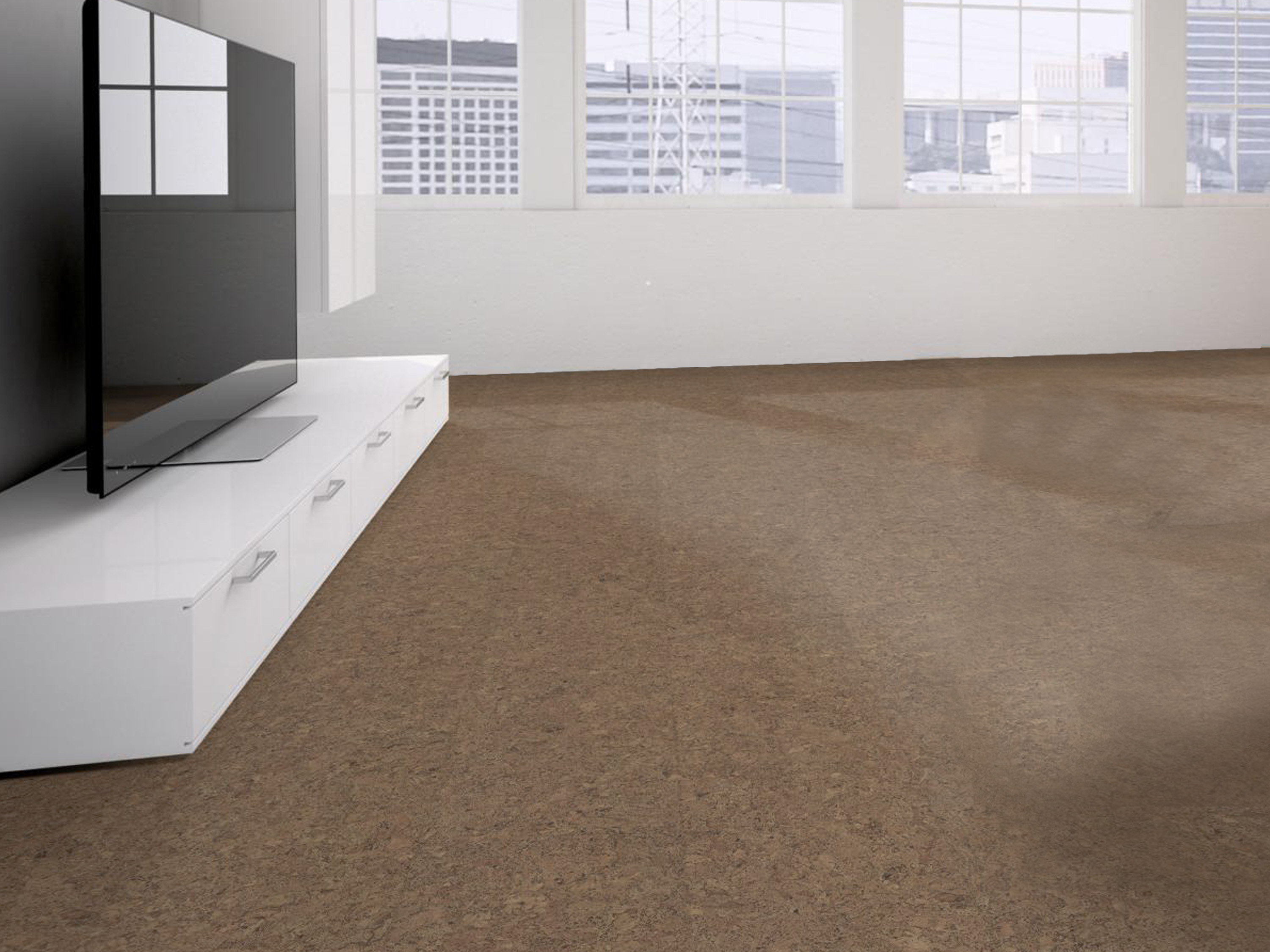 TRECOR® Klick Korkboden Evora - 10 mm Stark - Farbe: Hellgrau