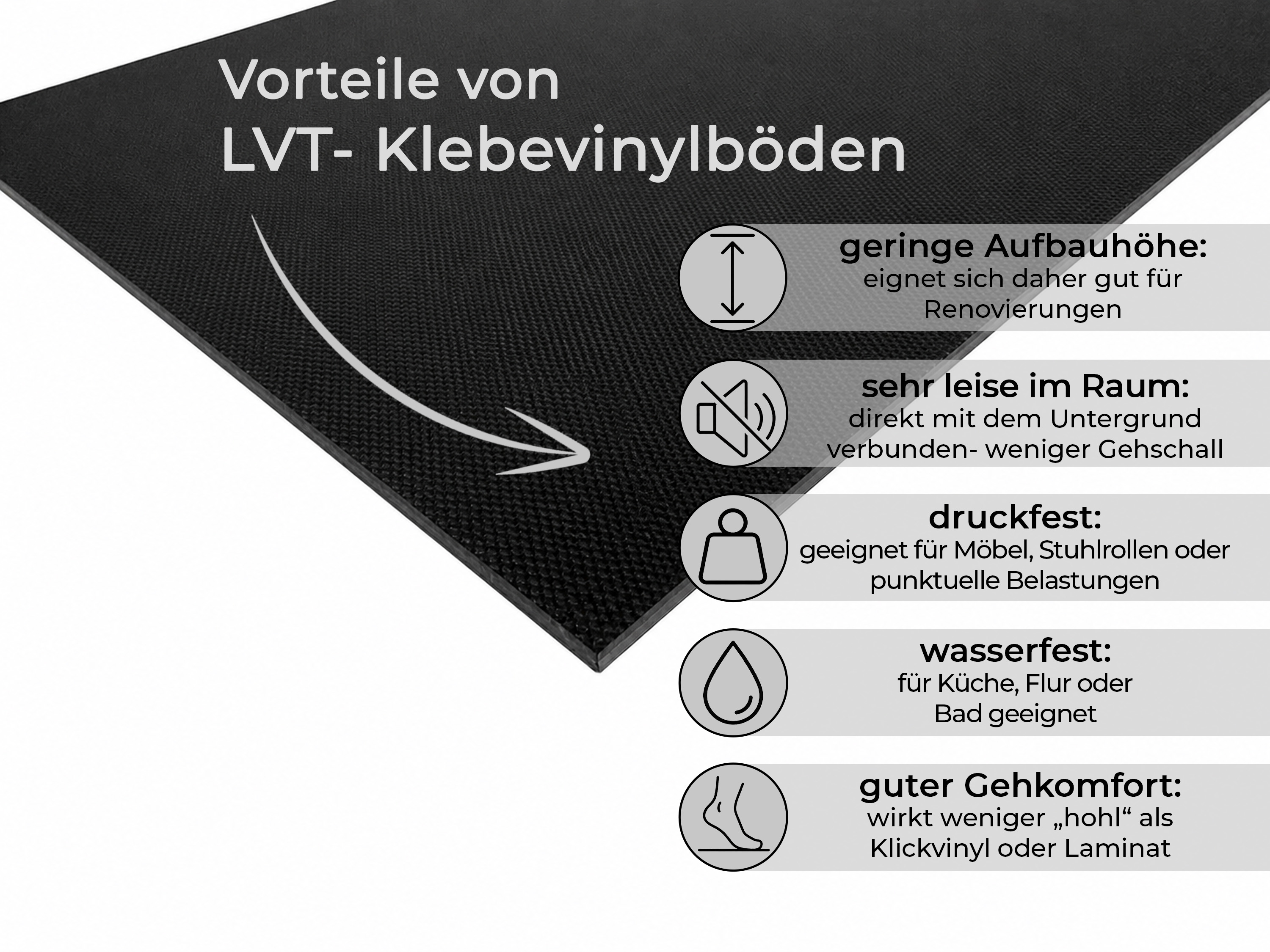 TRECOR® LVT Dryback Klebe-Vinylboden Eiche Rustikal Braun Landhausdiele – wasserfest, 2 mm stark, 0,3 mm Nutzschicht