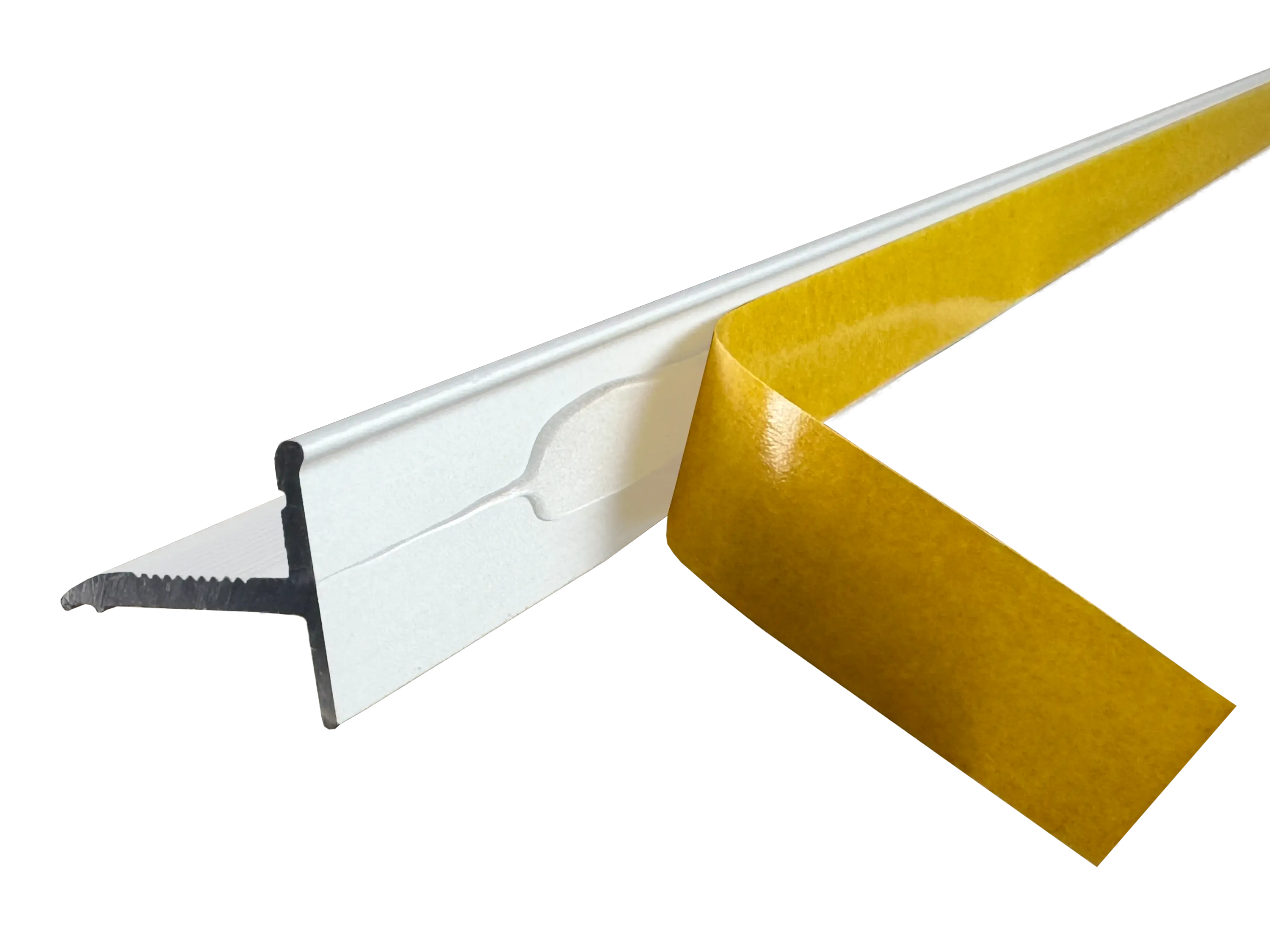 ufitec® Sockelprofil SK für den perfekten Abschluß an Balkon- und Terassentüren, weiß