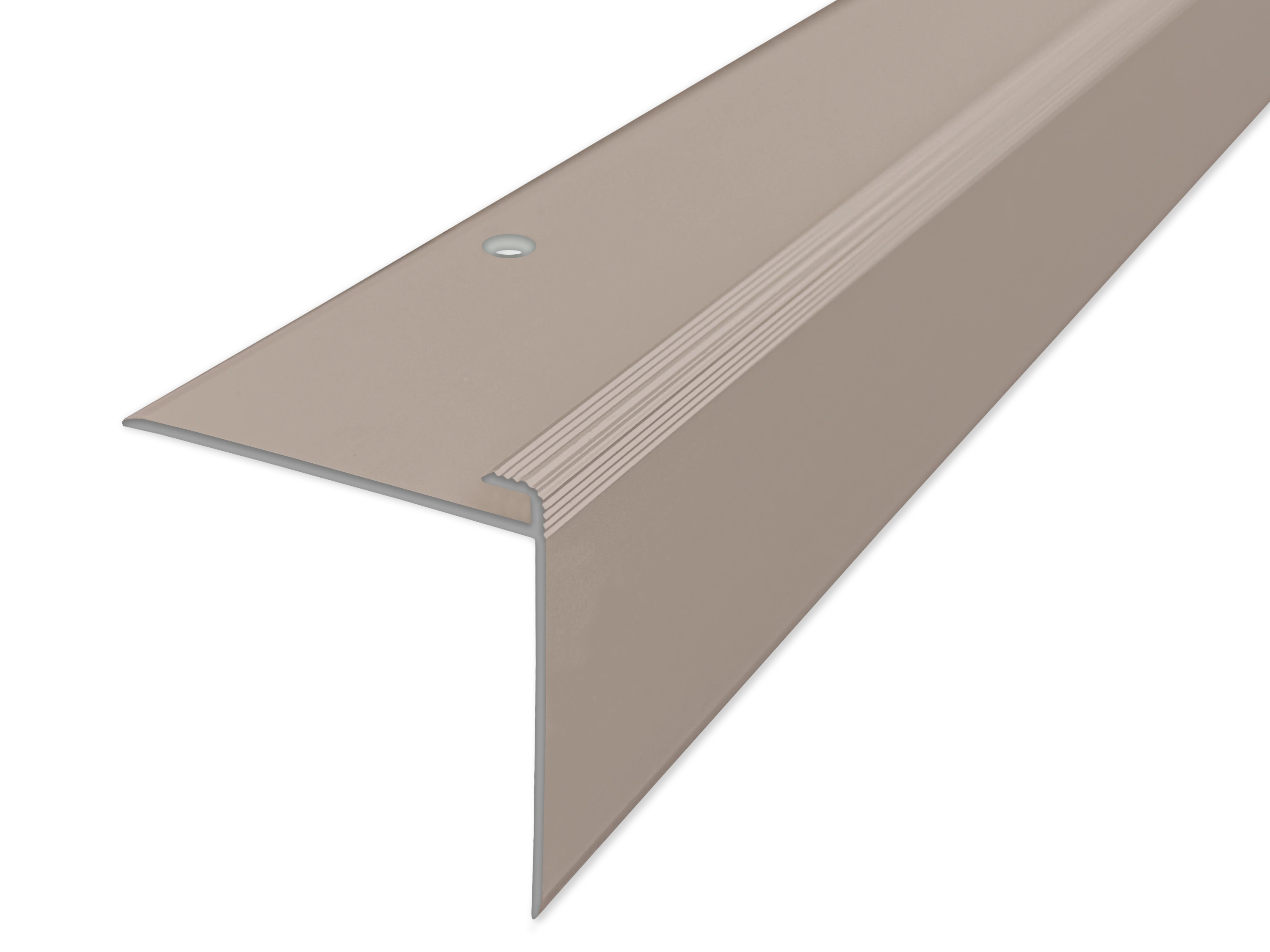 ufitec® Einschubprofil für Belagshöhen bis 3 mm mit 44 mm Nase Treppen-/Stufen Abschlussprofil