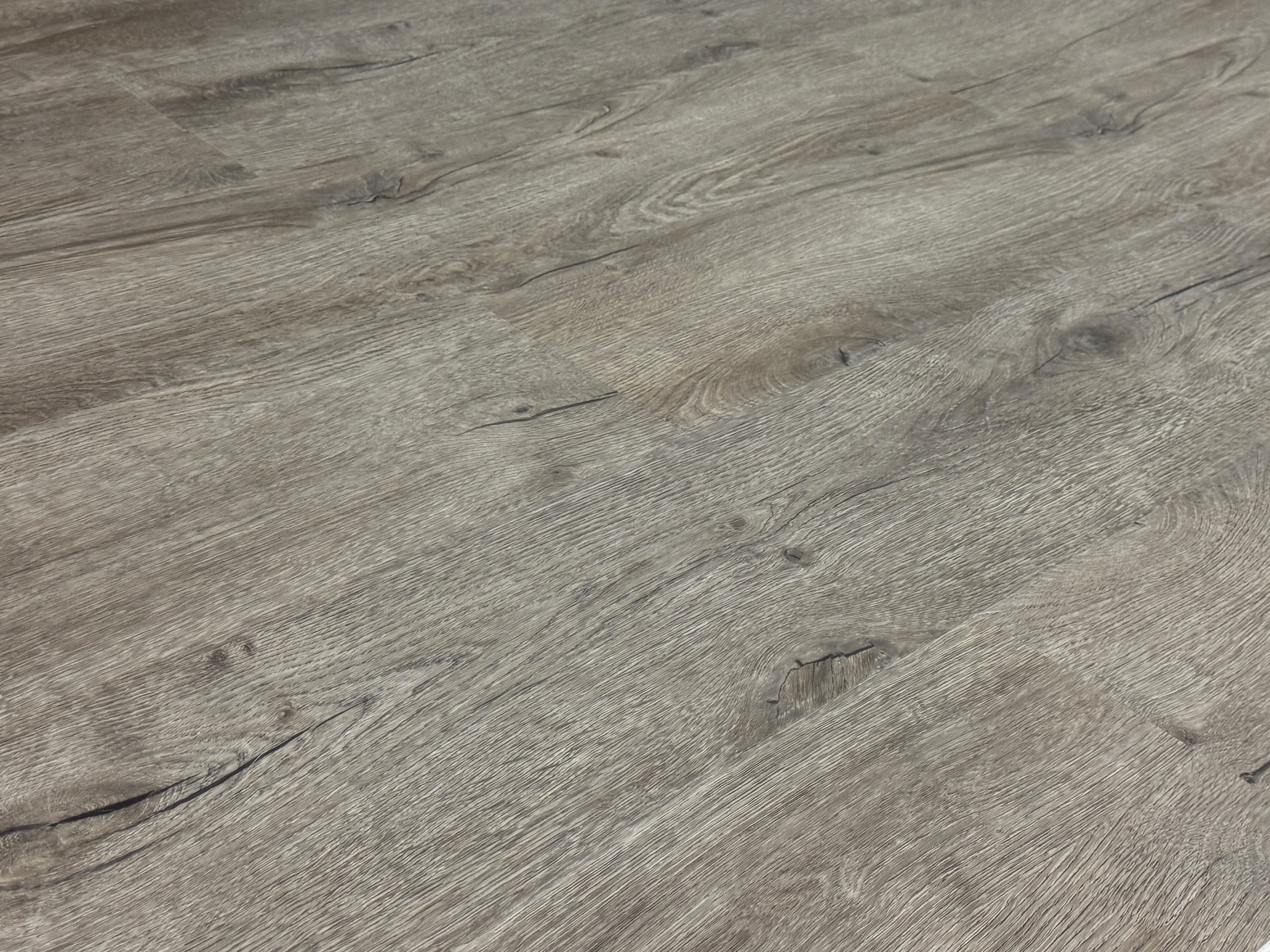 TRECOR® SPC / RIGID Klick Vinylboden Prestige Eiche Grau Landhausdiele - 5 mm - mit Synchronoberfläche