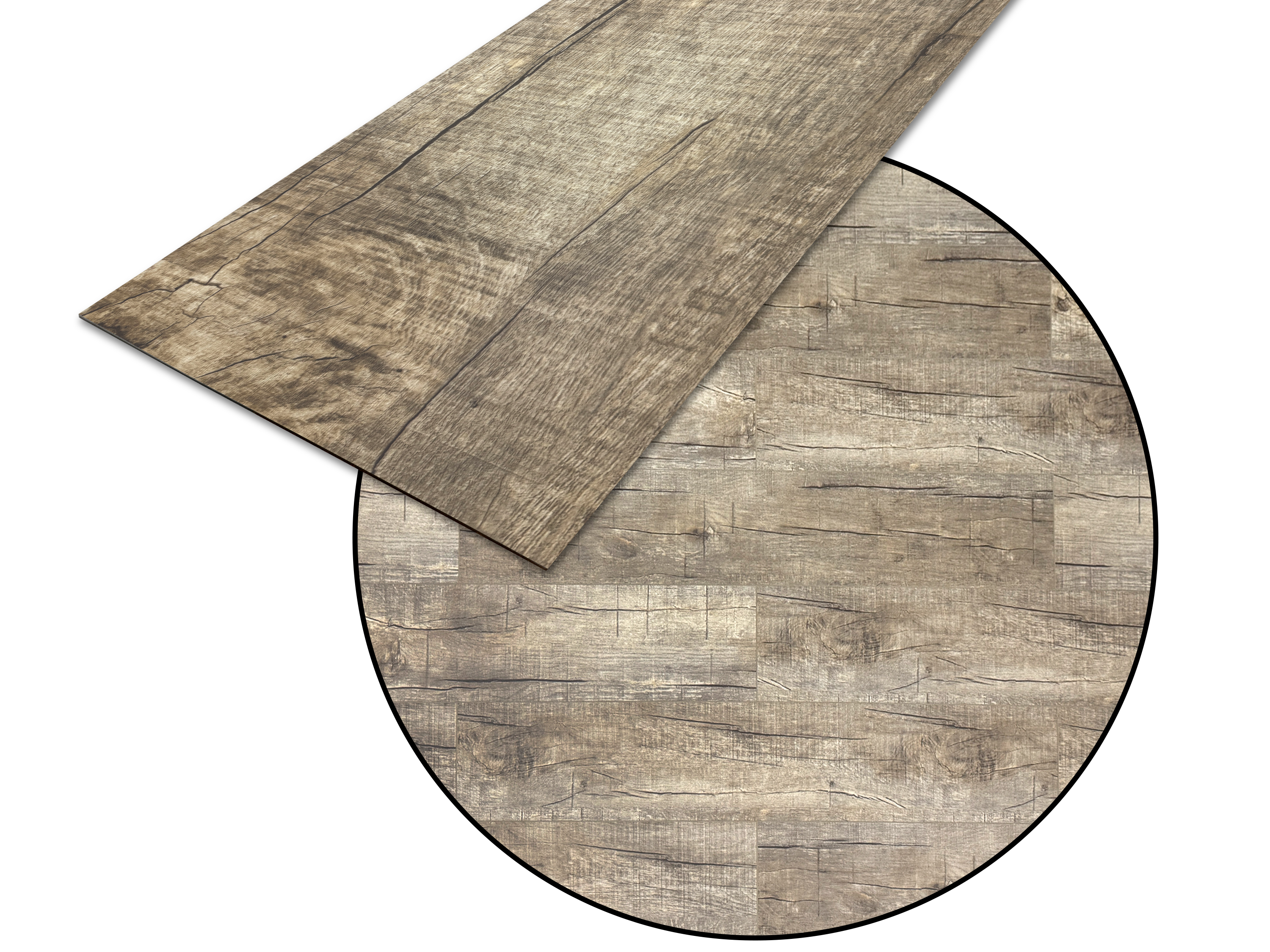 TRECOR® LVT Dryback Klebe Vinylboden Eiche Old Rustik Landhausdiele - 2 mm starker Designboden