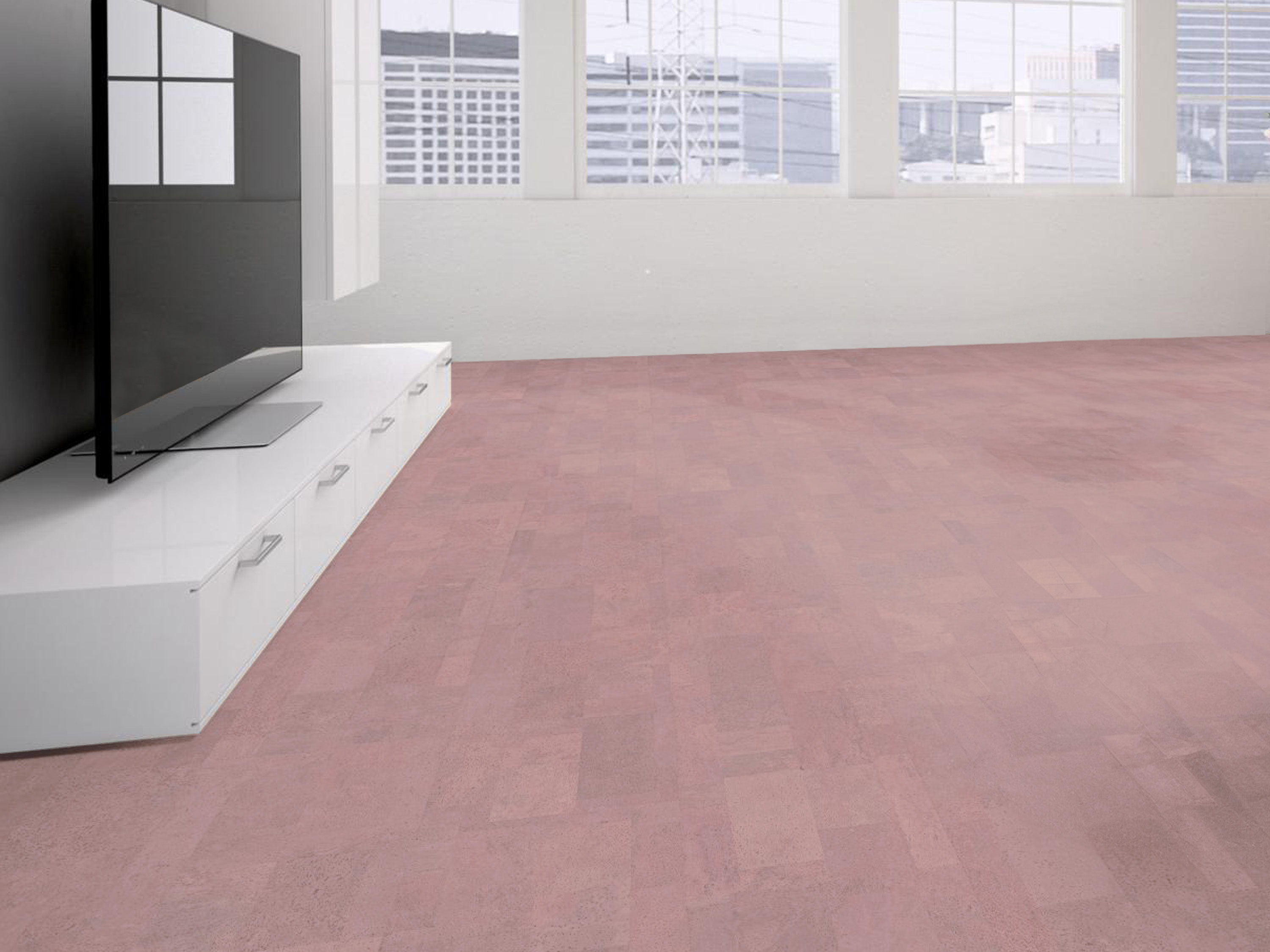 TRECOR® Klick Korkboden Merida - 10 mm Stark - Farbe: Hellrosa