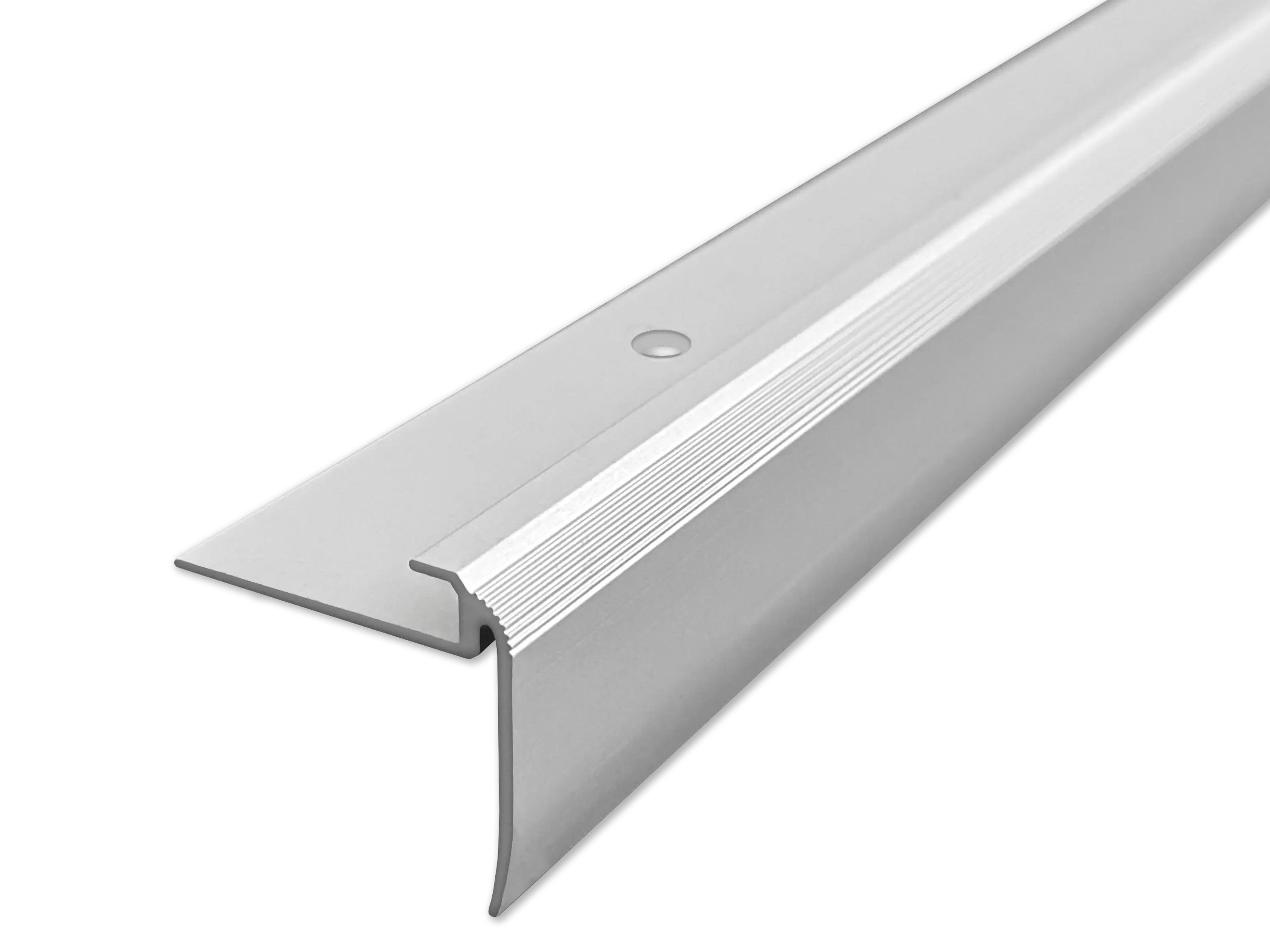 ufitec® Einschubprofil für Belagshöhen bis 5 mm | 24 mm Nase Treppen-/Stufen Abschlussprofil