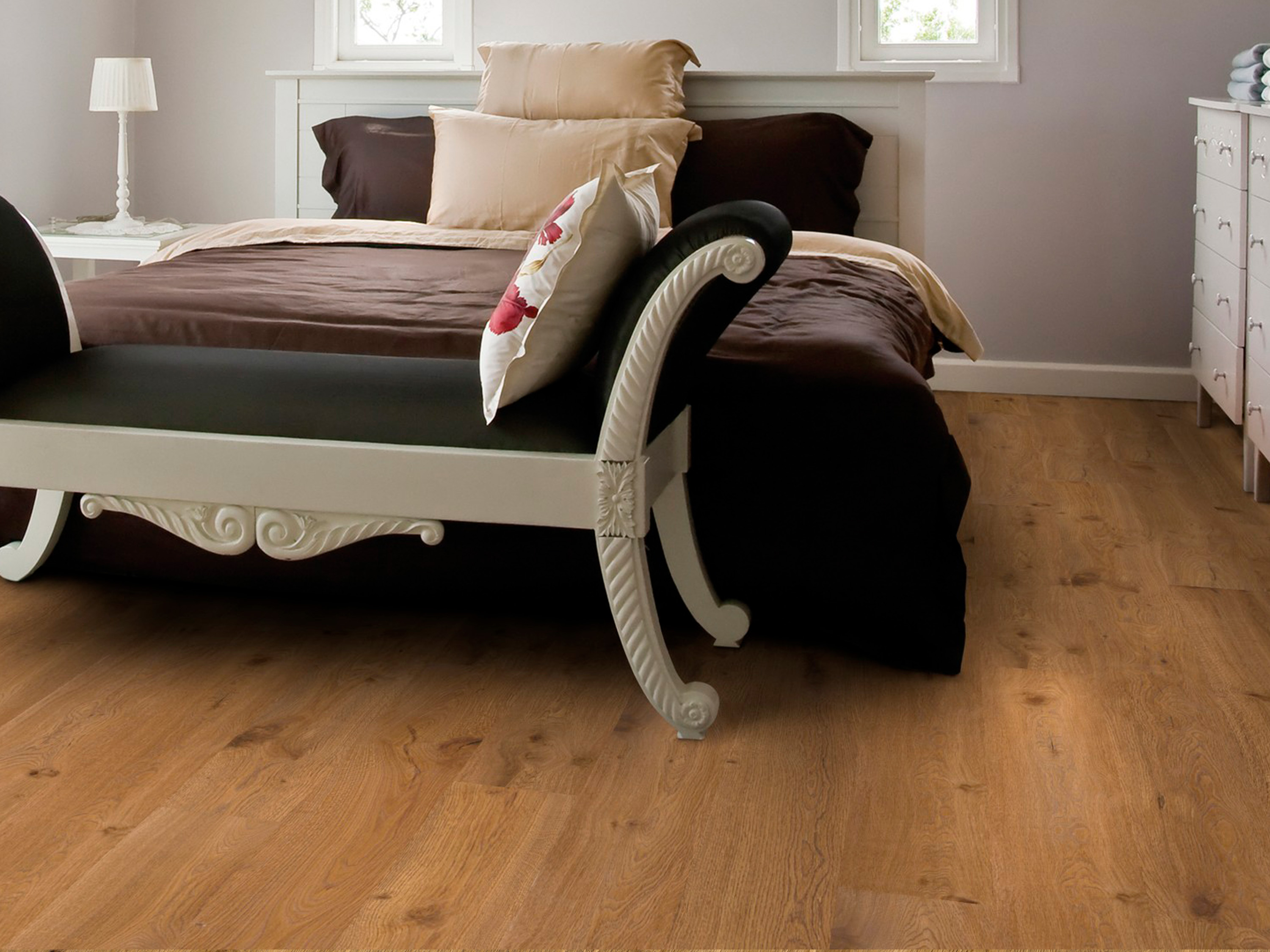 Kork Designboden Wood Basic - Ginger Wood Camel, digitalbedrucktes Korkfurnier