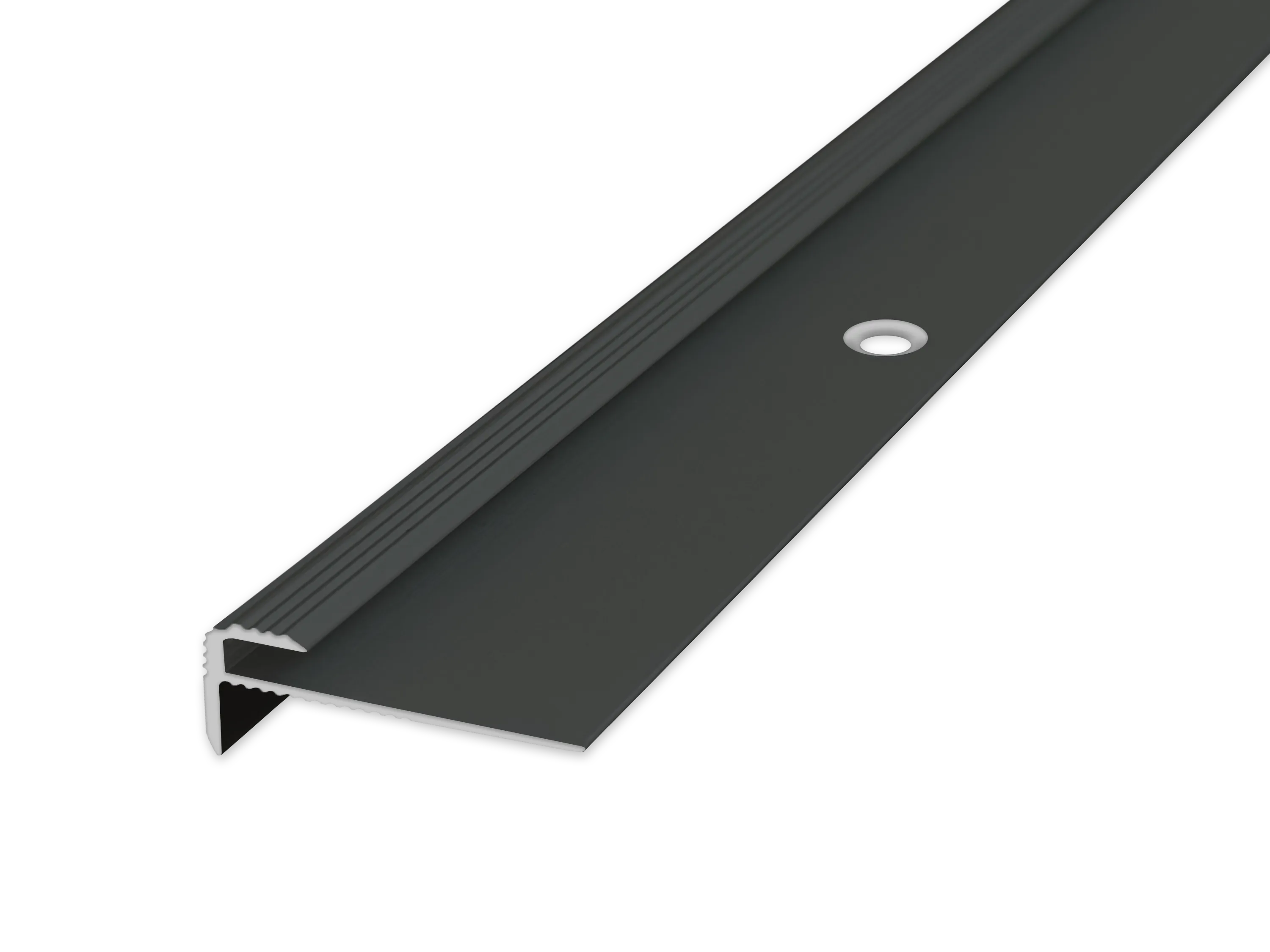 ufitec® Einschubprofil für Belagshöhen bis 3 mm mit 7 mm Nase Treppen-/Stufen Abschlussprofil