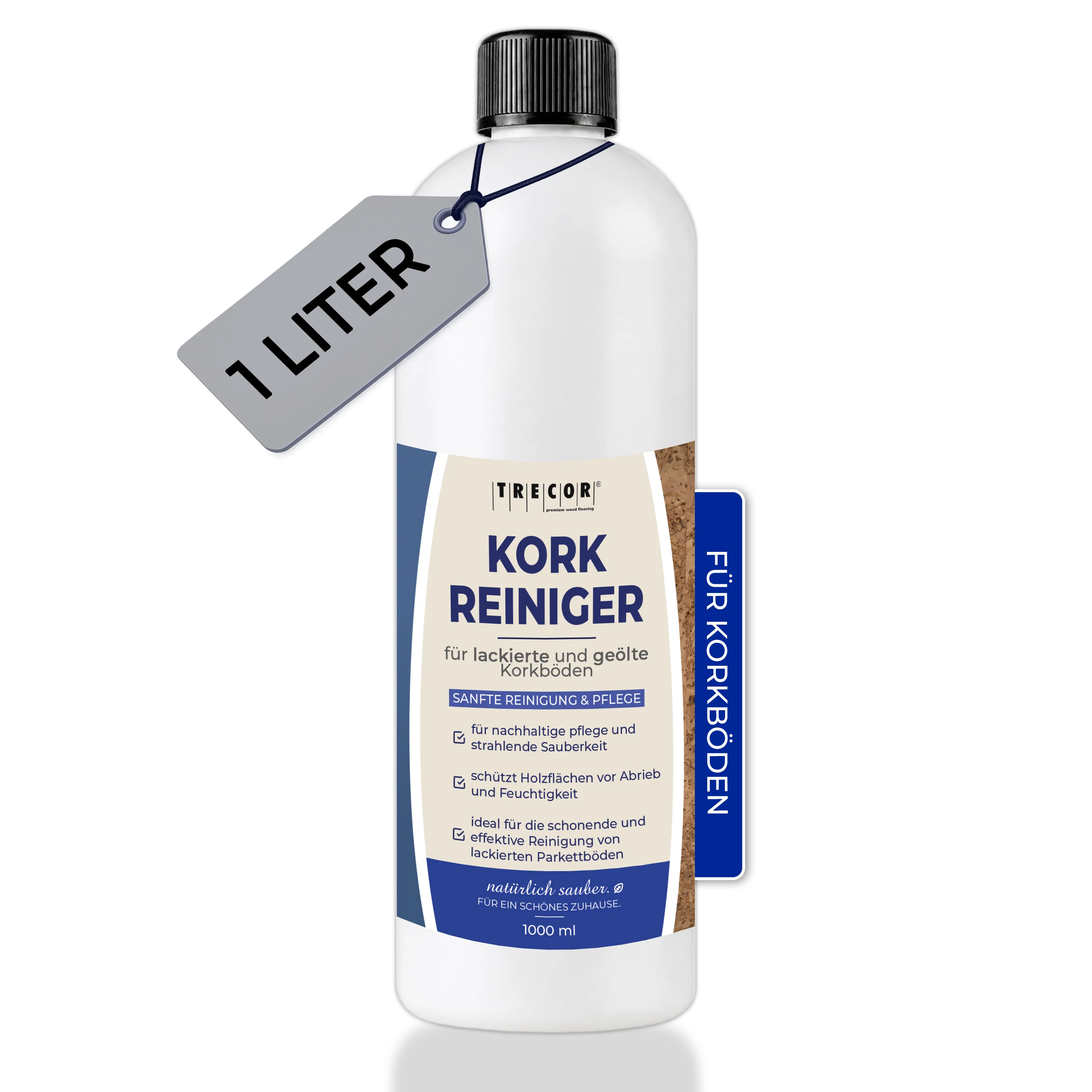 TRECOR® Korkboden Reinigungsmittel mit starker Reinigungskraft für Korkböden