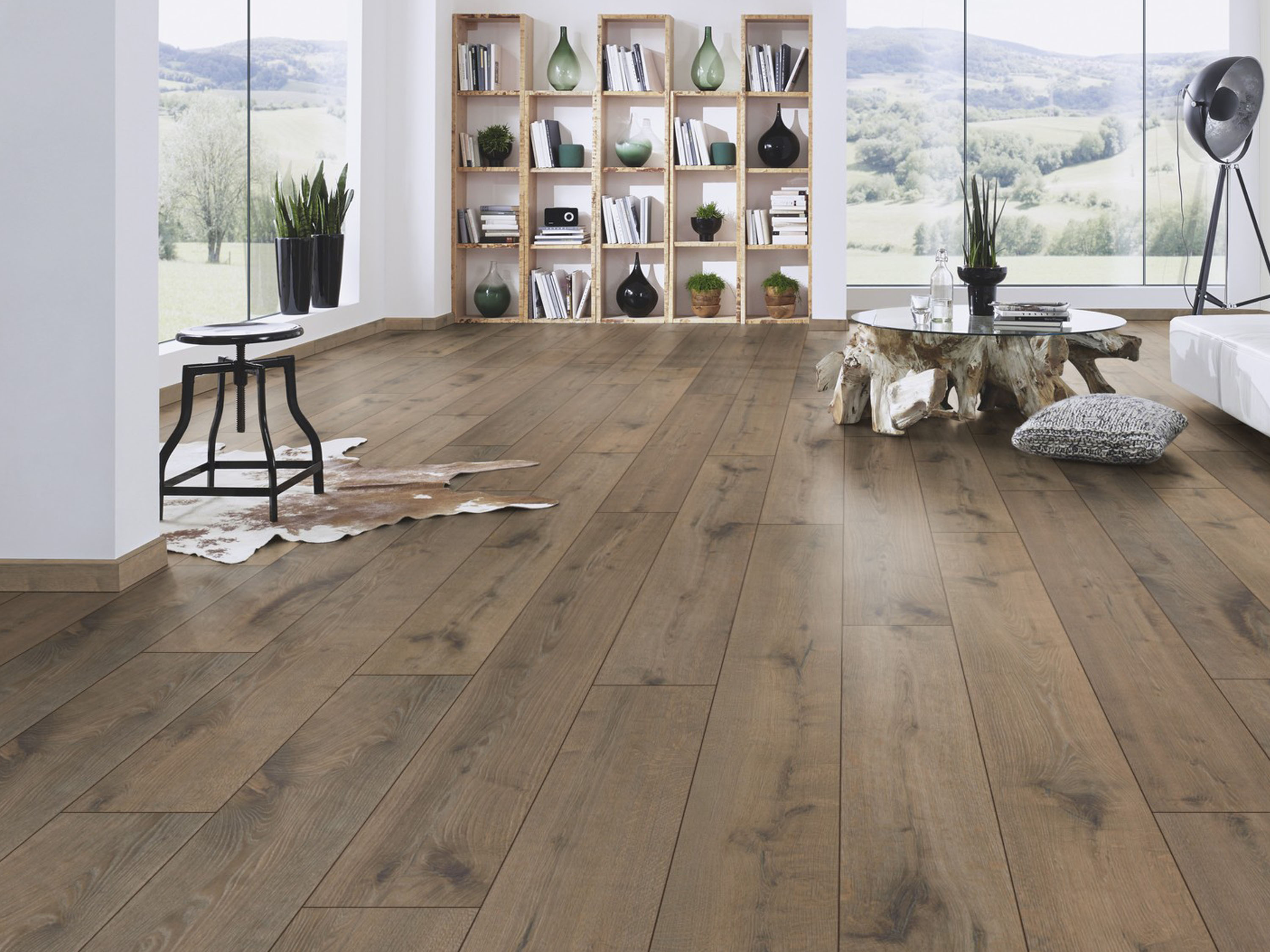 Klick-Designboden Hare Tegernsee Oak K664 Organic Clever Silent Long 7 mm, integr. Trittschalldämmung