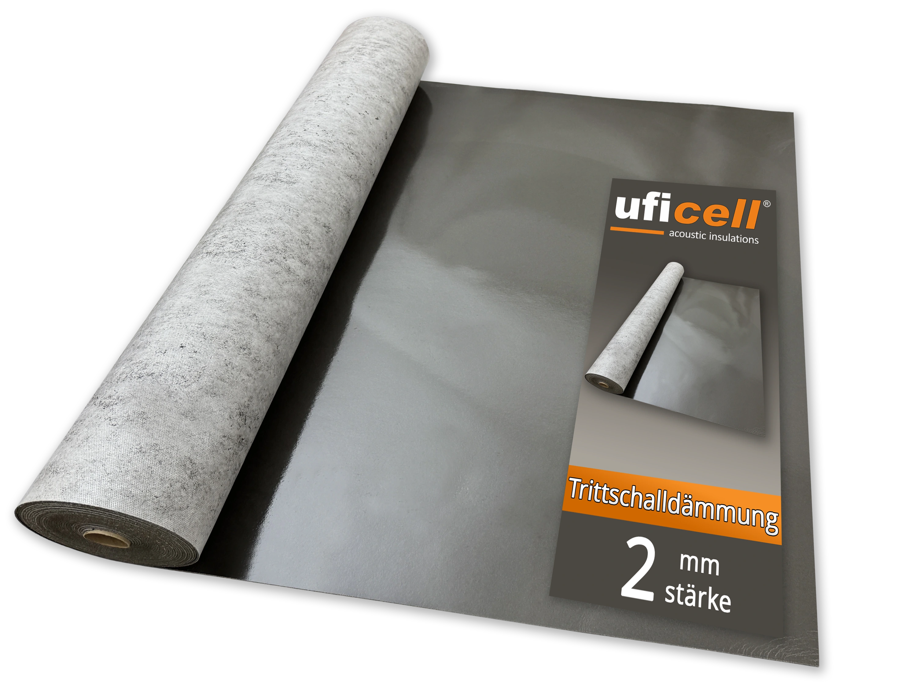 uficell® Silence Floor Akustik Trittschalldämmung mit Mineralsandfüllung - Dichte: 1000 kg/m³