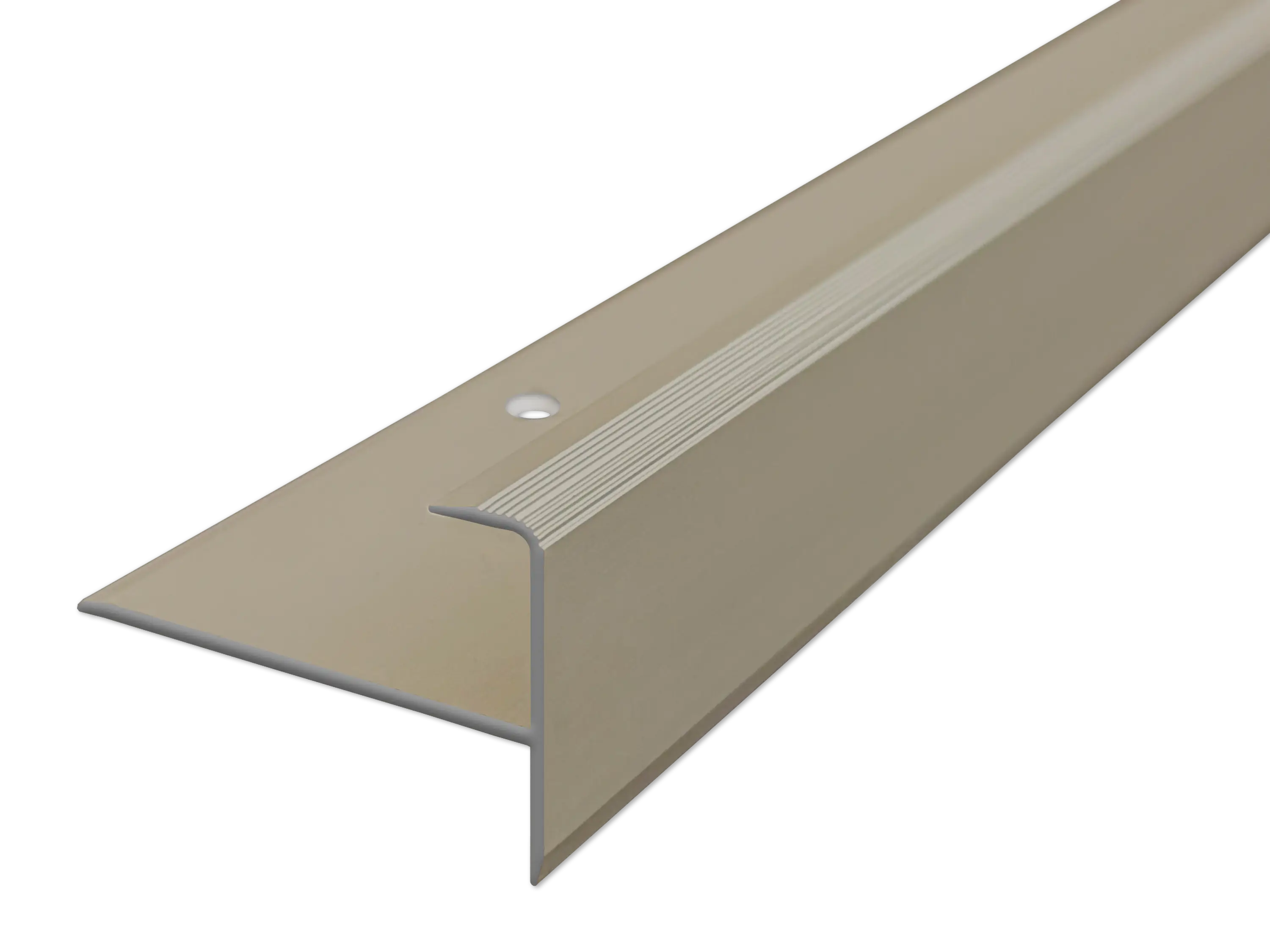 ufitec® Einschubprofil für Belagshöhen bis 15,3 mm mit 12 mm Nase Treppen-/Stufen Abschlussprofi